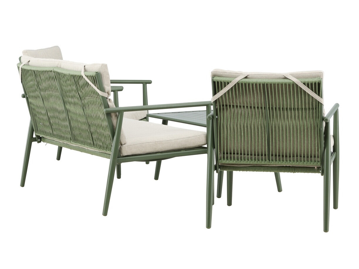 Dārza mēbeļu komplekts Dallas 4831 (Zaļš + Bēšs)