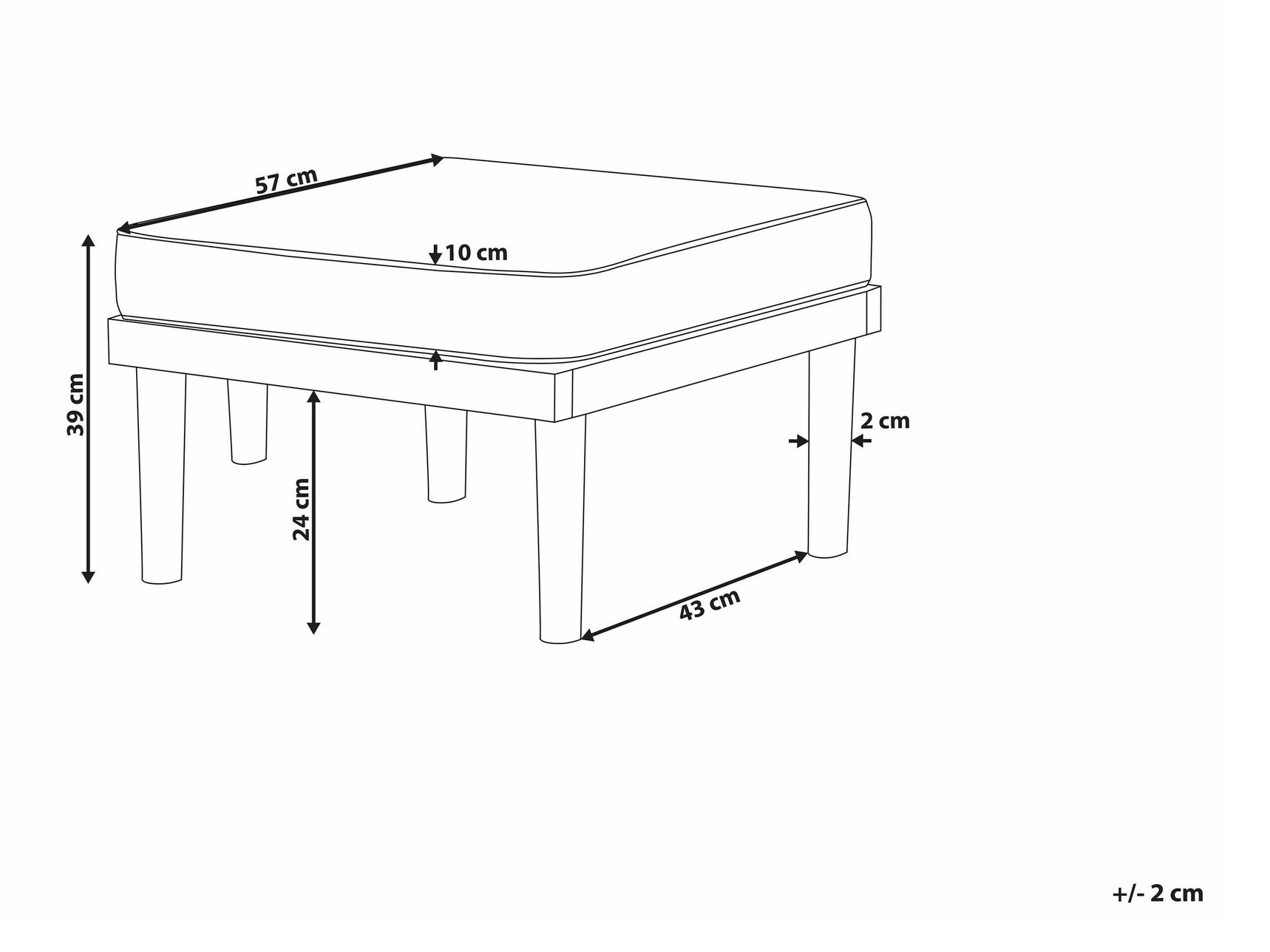 Dārza pufs Camenou 101