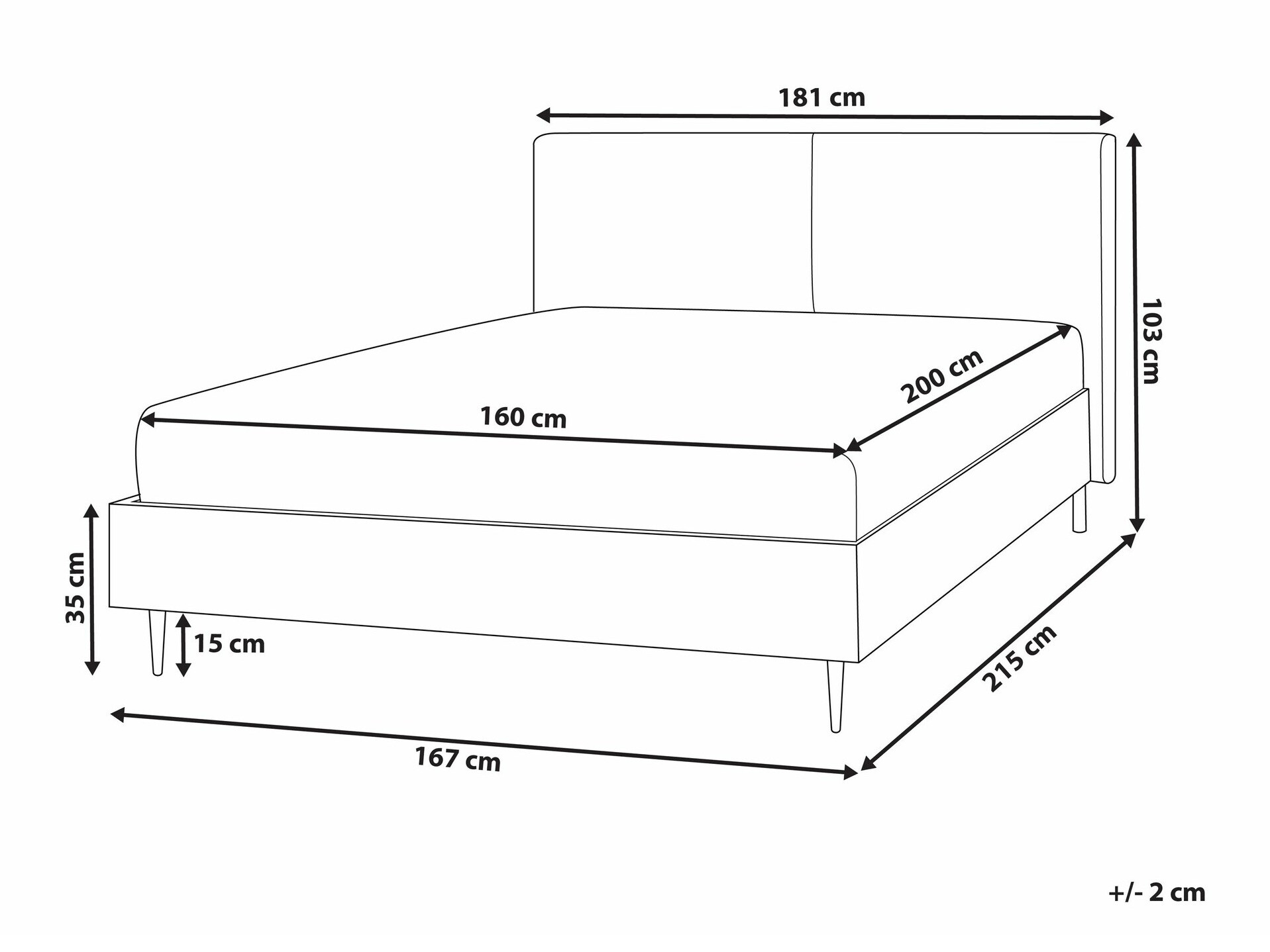 Кровать Berwyn 1674 (Бежевый)