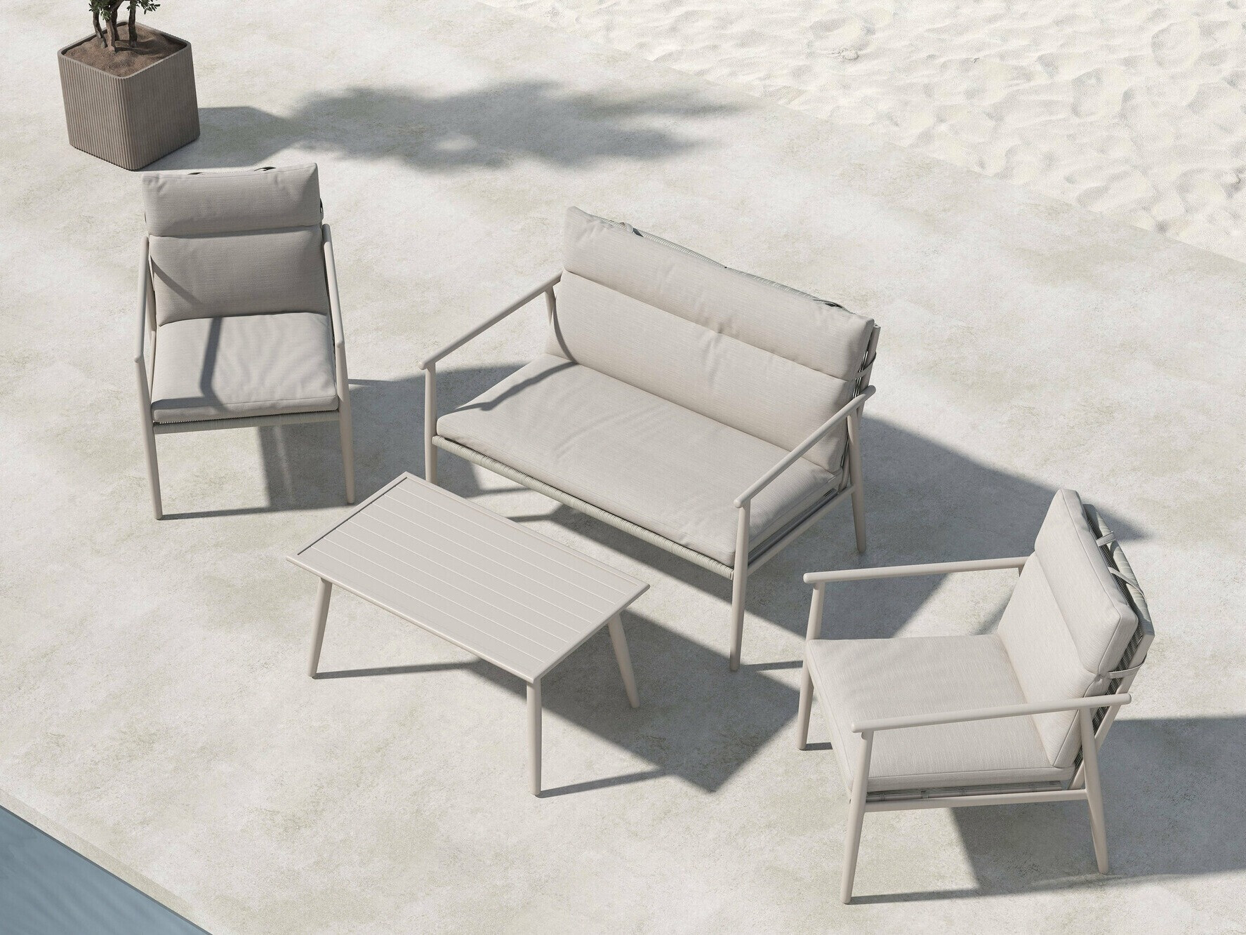 Садовый комплект Dallas 4831 (Бежевый)