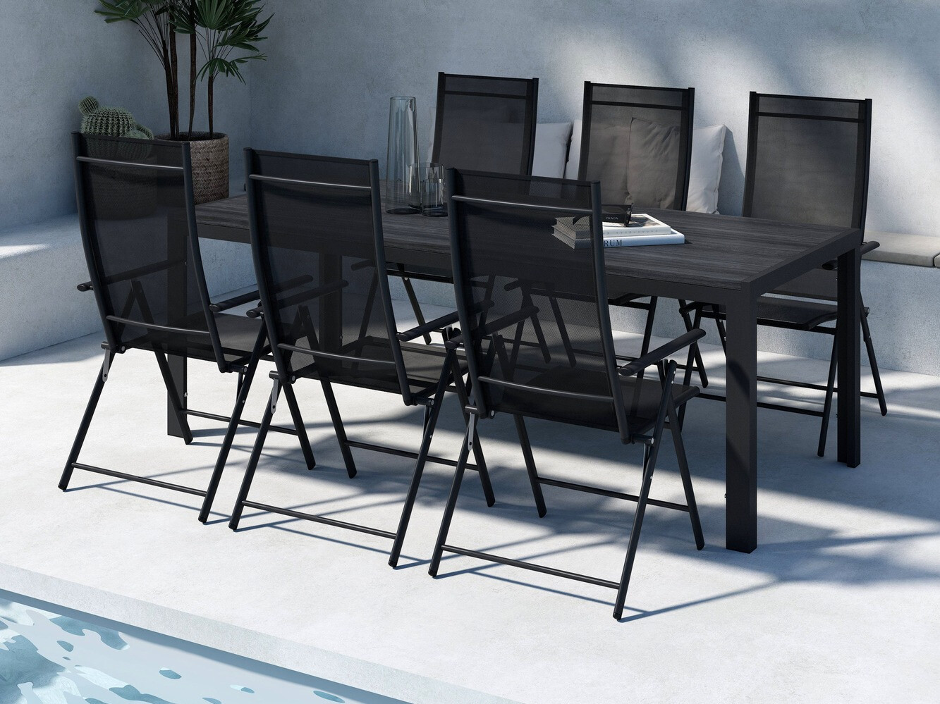 Садовый стол Dallas 4835 (Чёрный)