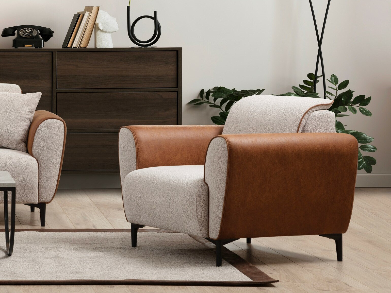 Krēsls Altadena 603 (Brūns + Bēšs)