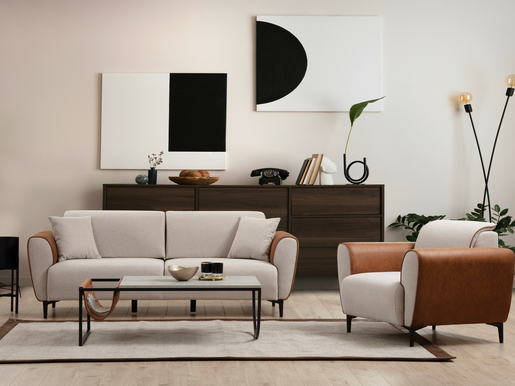 Krēsls Altadena 603 (Brūns + Bēšs)