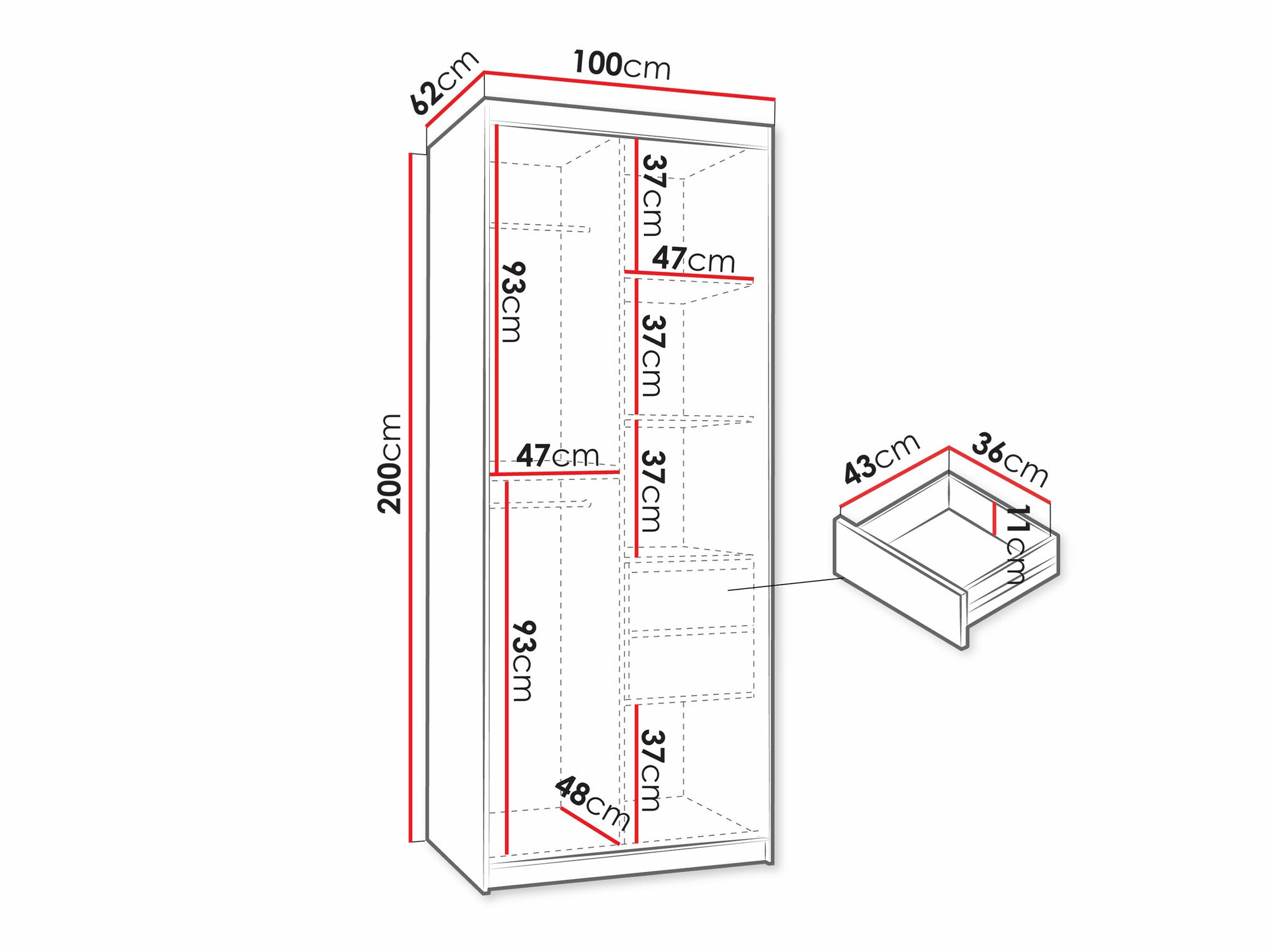 Шкаф Hartford 498 (Artisan дуб)