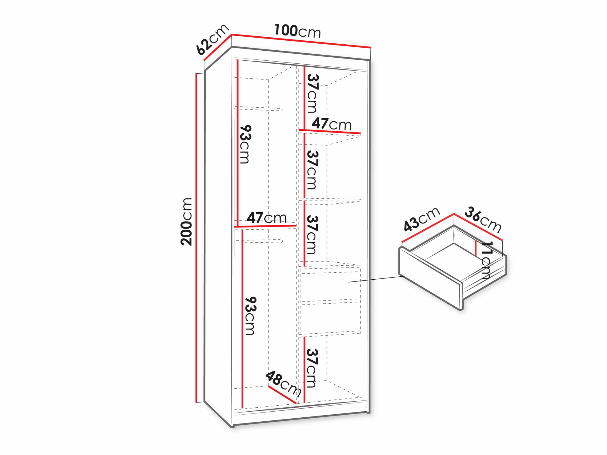 Шкаф Hartford 498 (Белый)