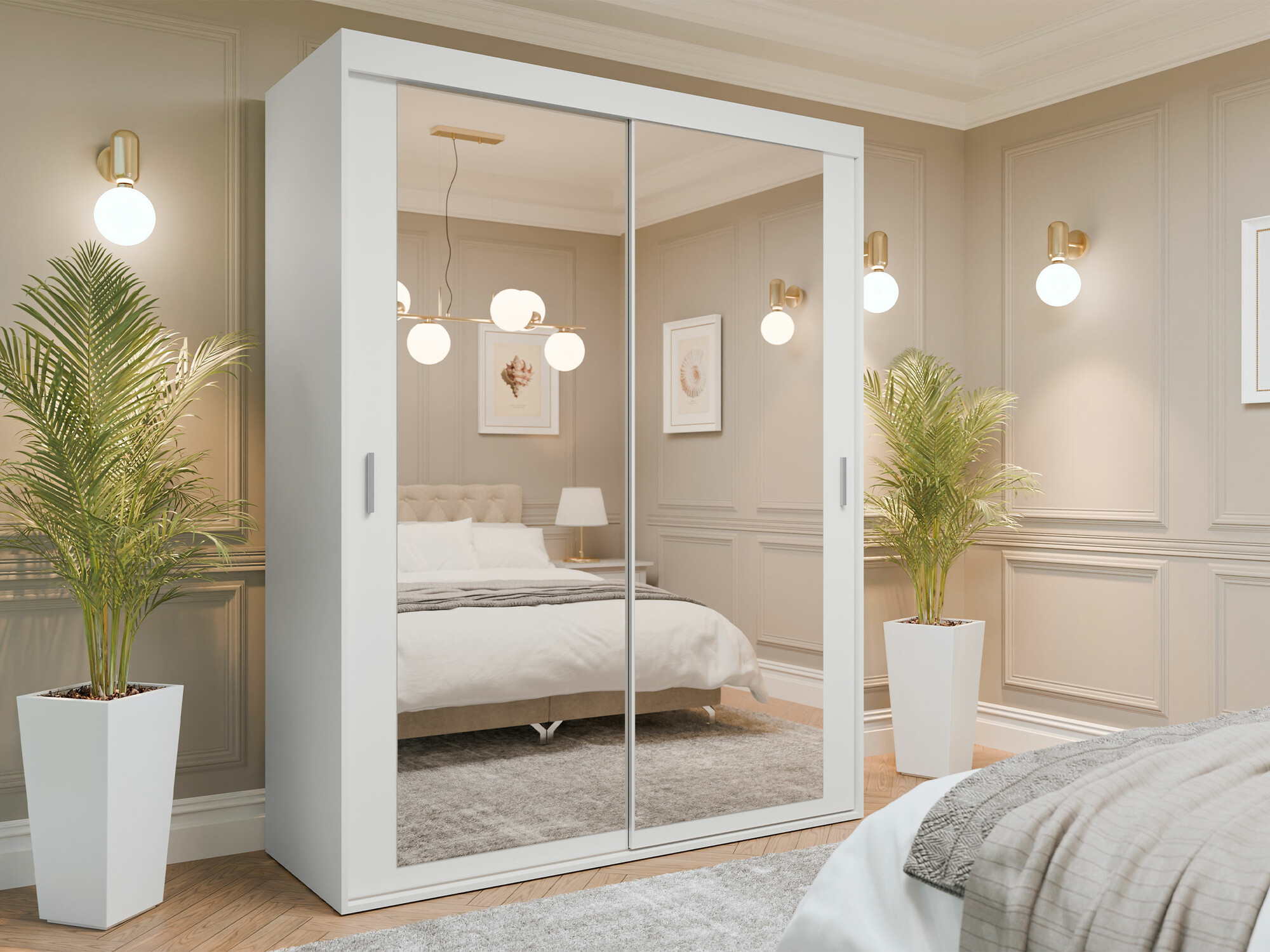 Skapis Apopka 103 (Balts)