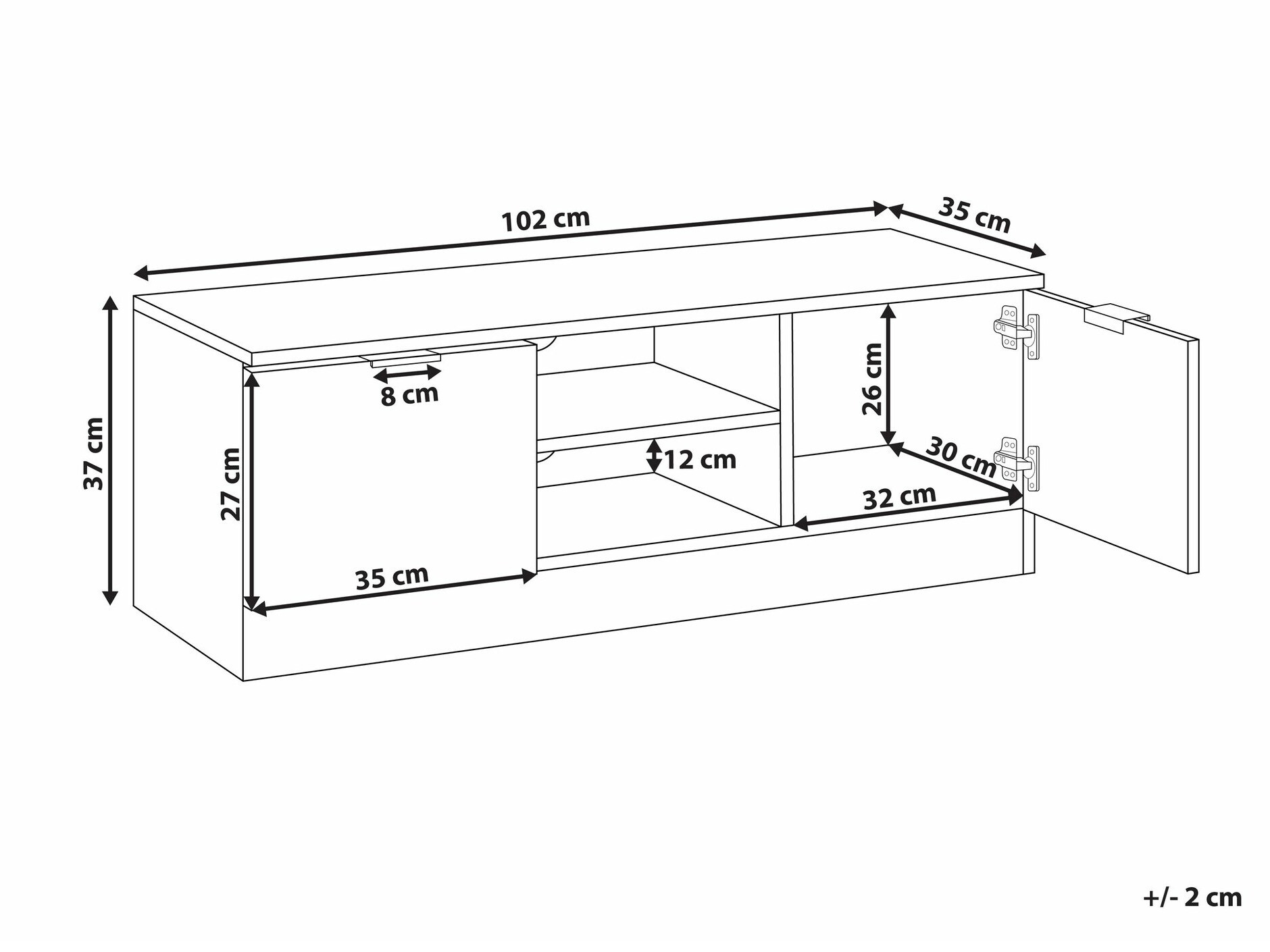 ТВ тумба Berwyn 2668