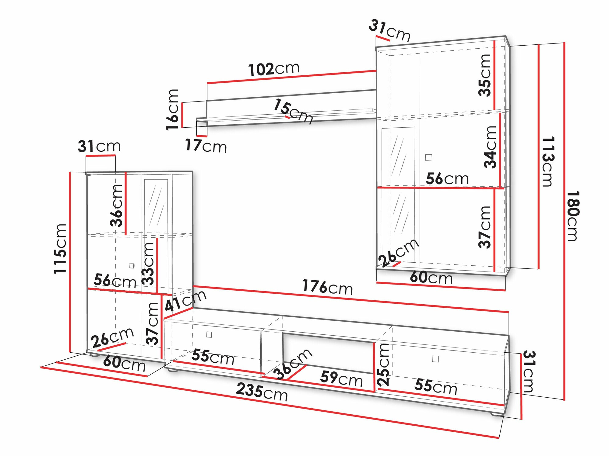 Viesistabas komplekts Studio