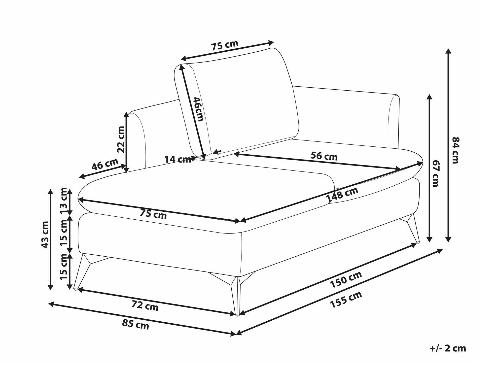 Kušete Berwyn 2674 (Gaiši pelēks)