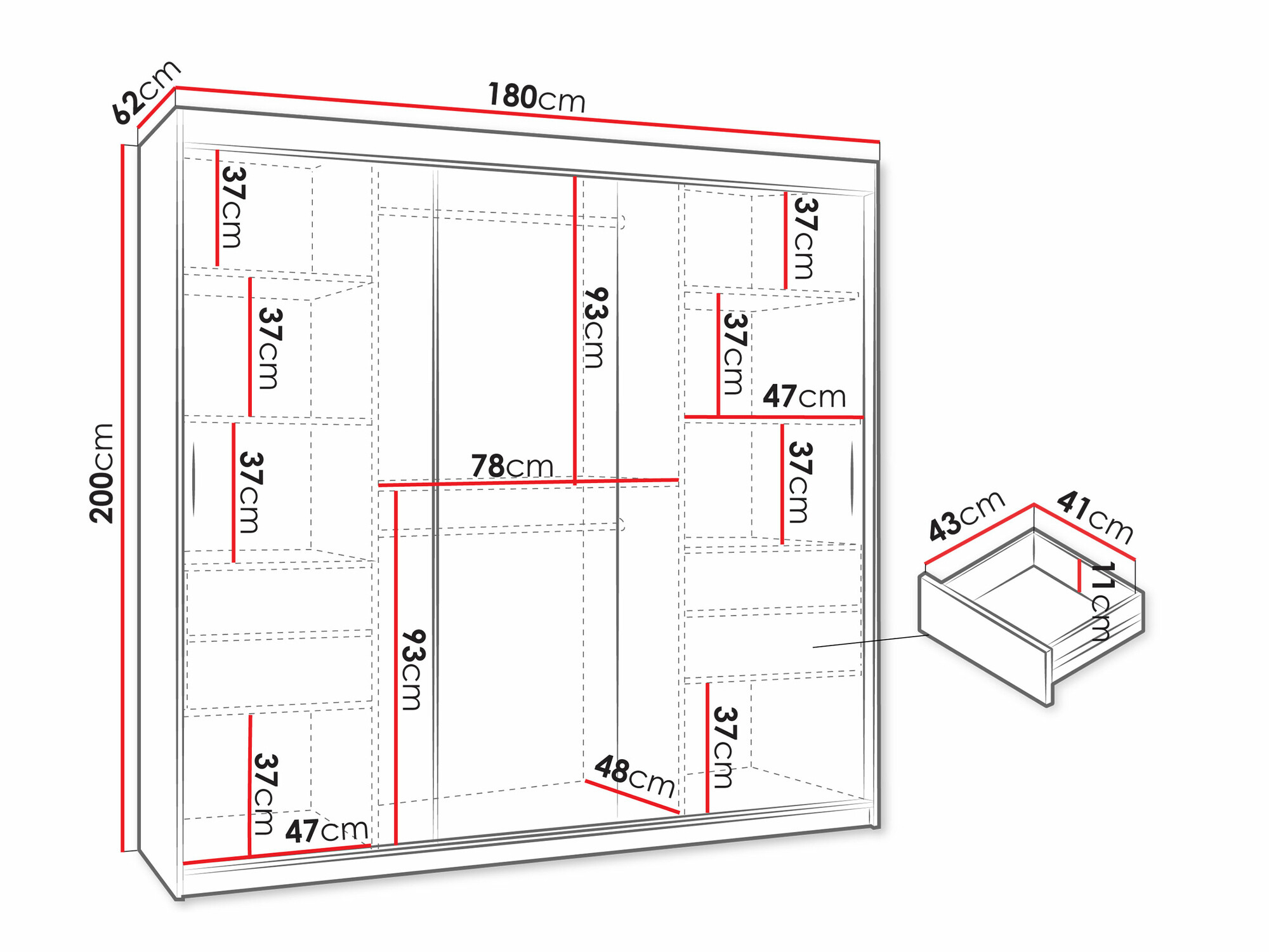 Шкаф Hartford 500 (Кашемир)