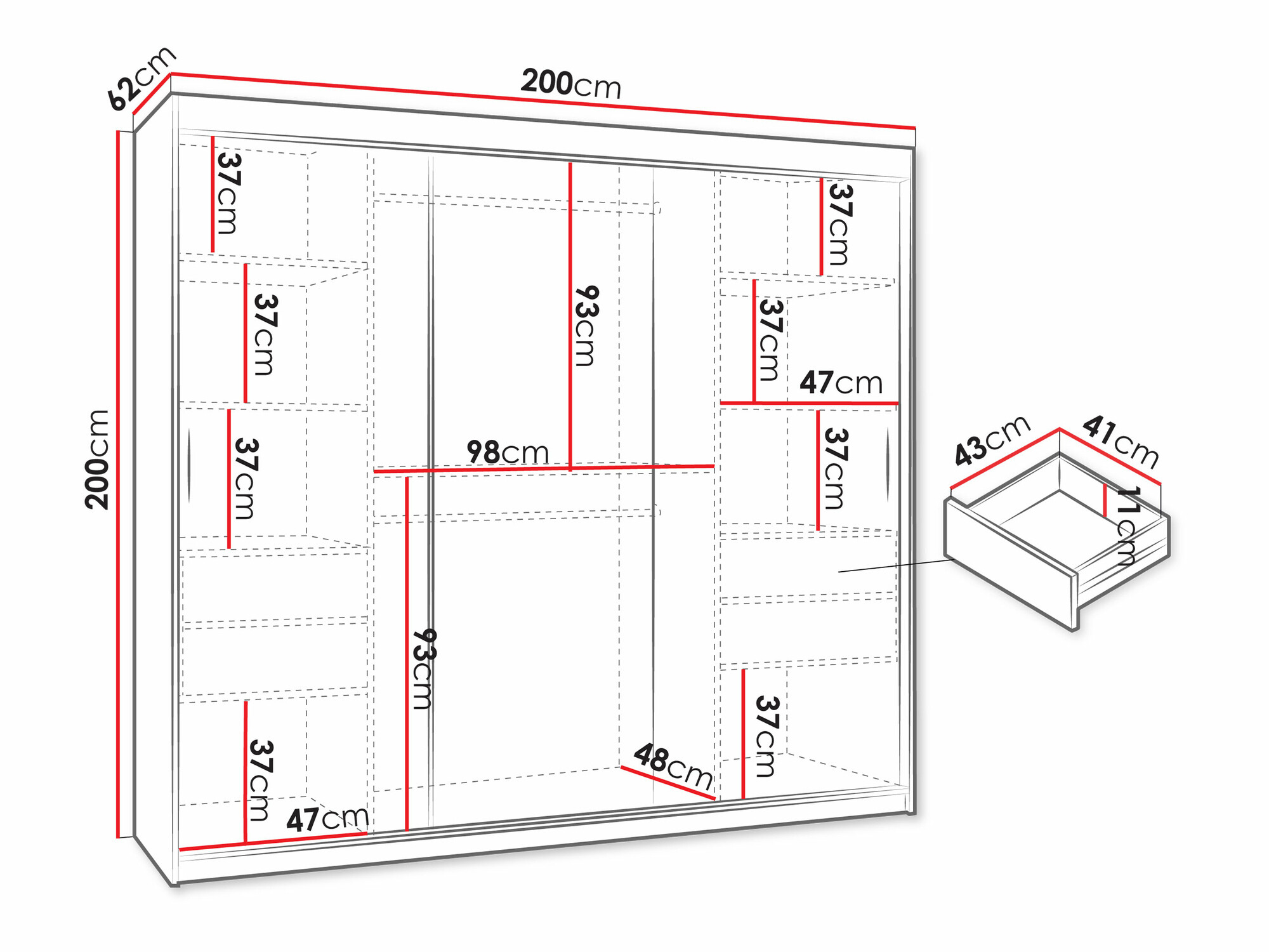 Skapis Hartford 499 (Balts)