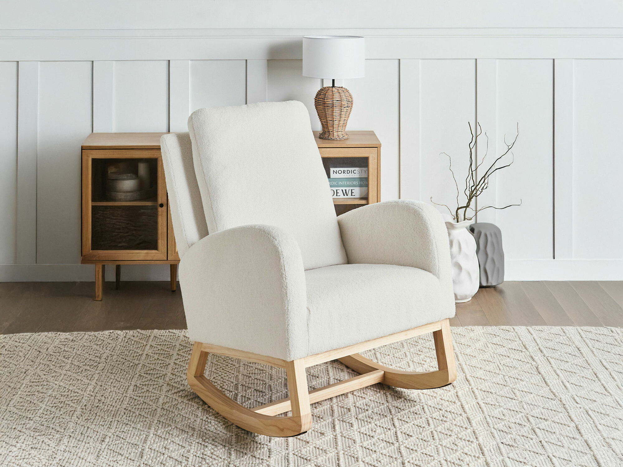 Šūpuļkrēsls Berwyn 2671 (Balts)