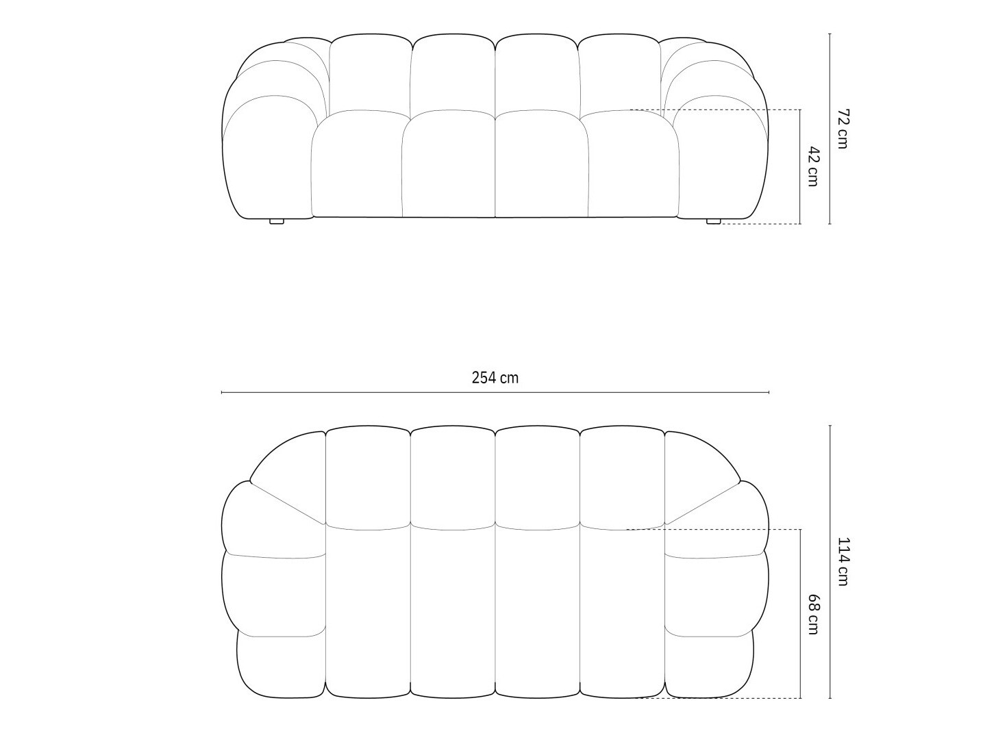 Dīvāns Cirnolu 101 (Bubble 12)