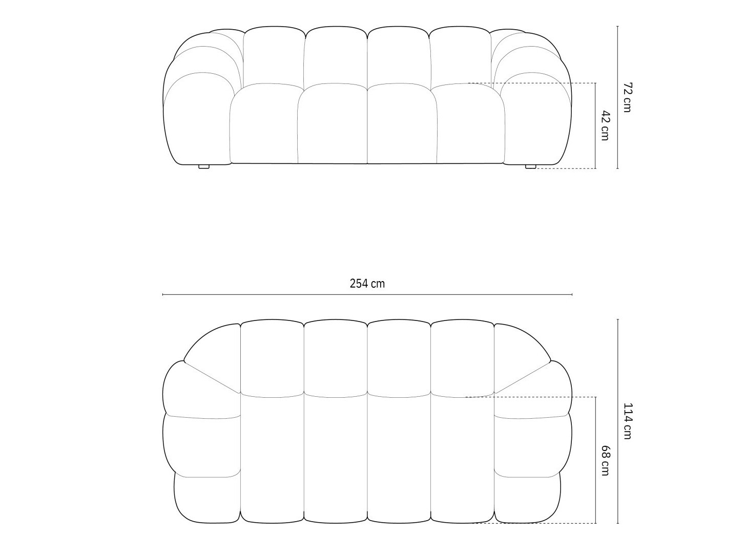 Dīvāns Cirnolu 101 (Bubble 13)