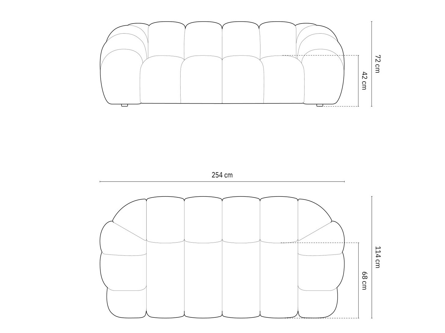 Dīvāns Cirnolu 101 (Bubble 15)