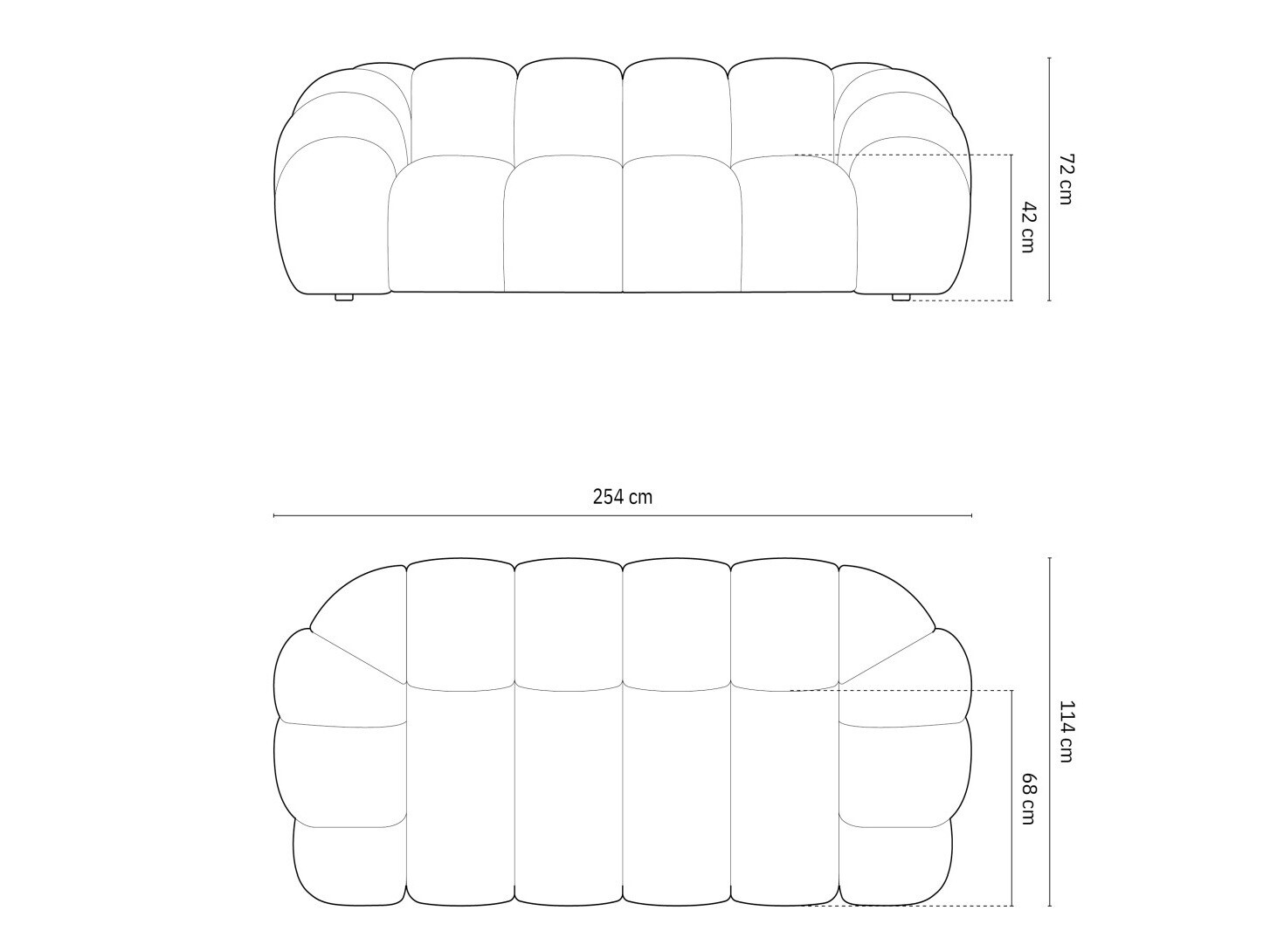 Dīvāns Cirnolu 101 (Bubble 17)