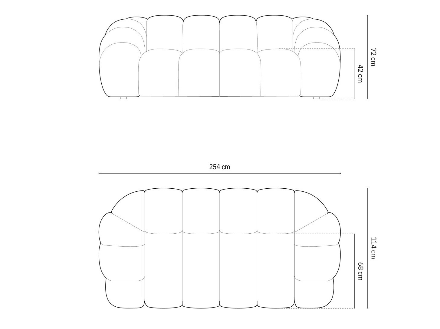 Dīvāns Cirnolu 101 (Bubble 7)