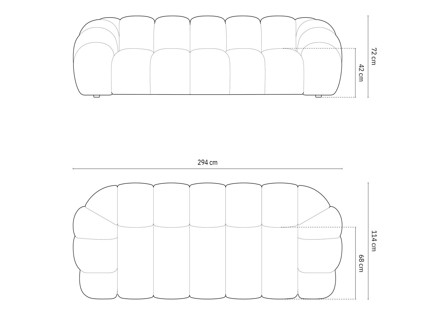 Dīvāns Cirnolu 102 (Bubble 17)