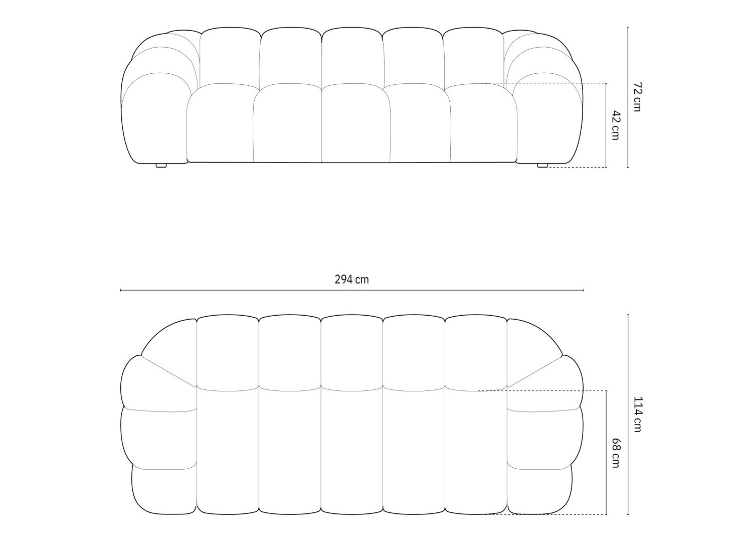 Dīvāns Cirnolu 102 (Bubble 3)