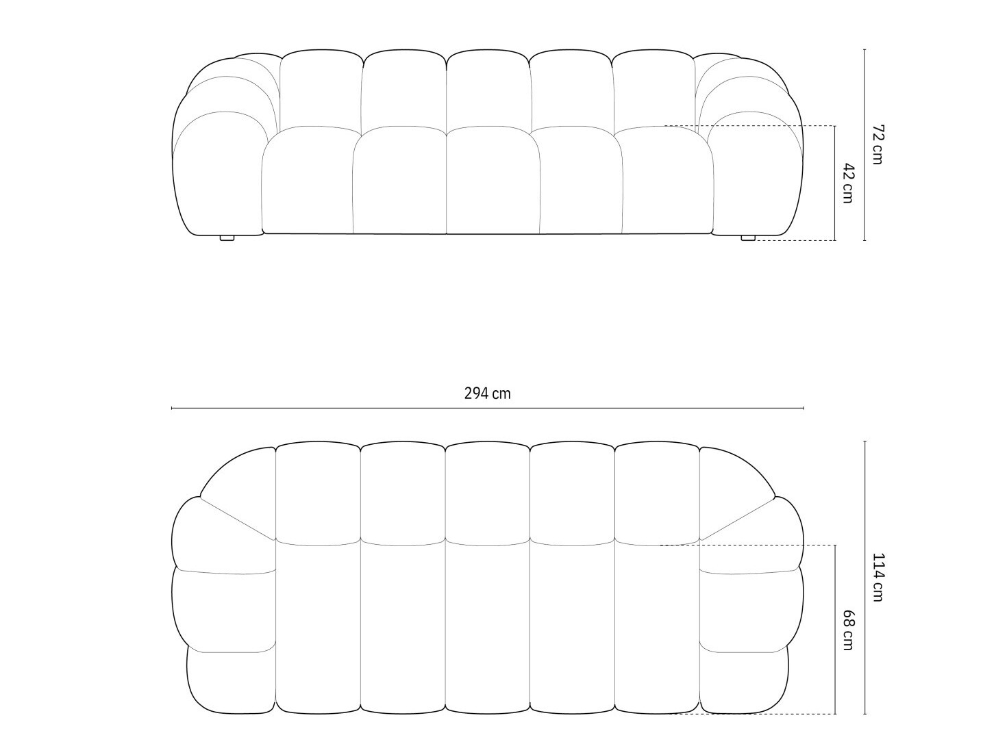 Dīvāns Cirnolu 102 (Bubble 7)