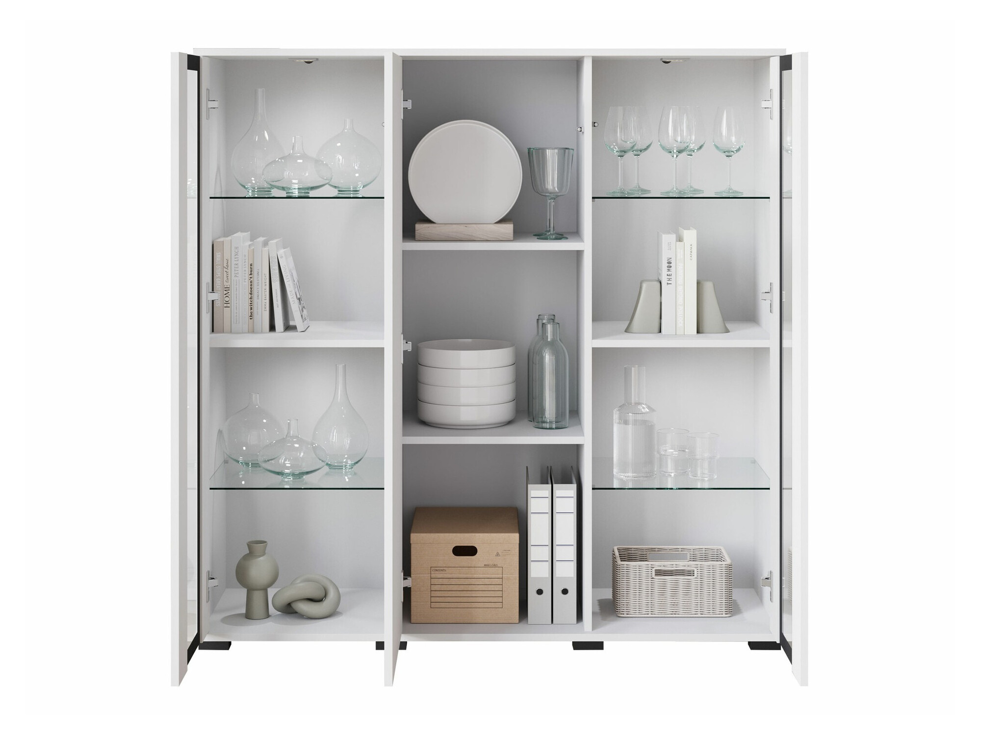 Шкафчик Torcame 100 (Белый + Глянцевый белый)