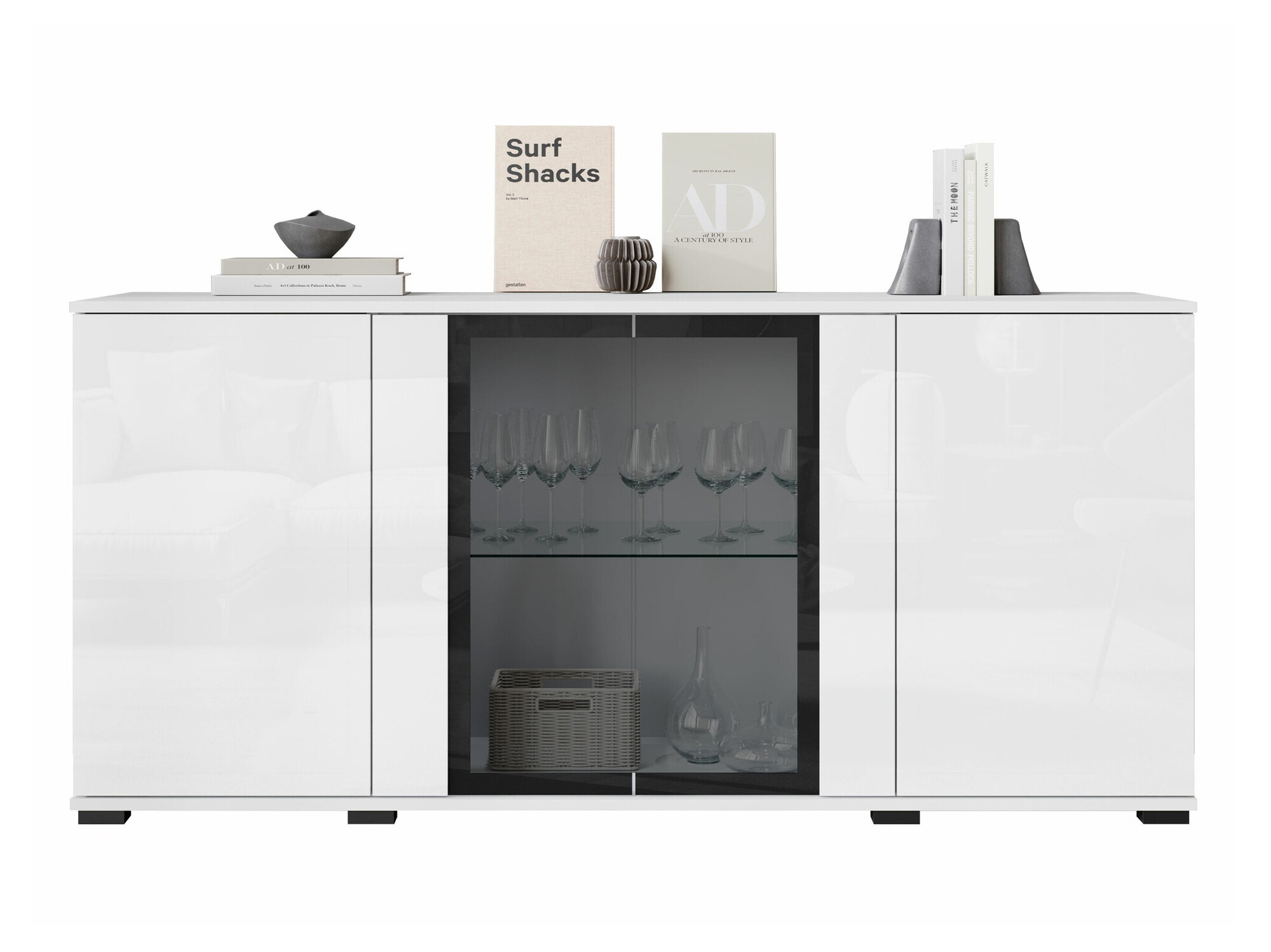 Шкафчик Torcame 102 (Белый + Глянцевый белый)