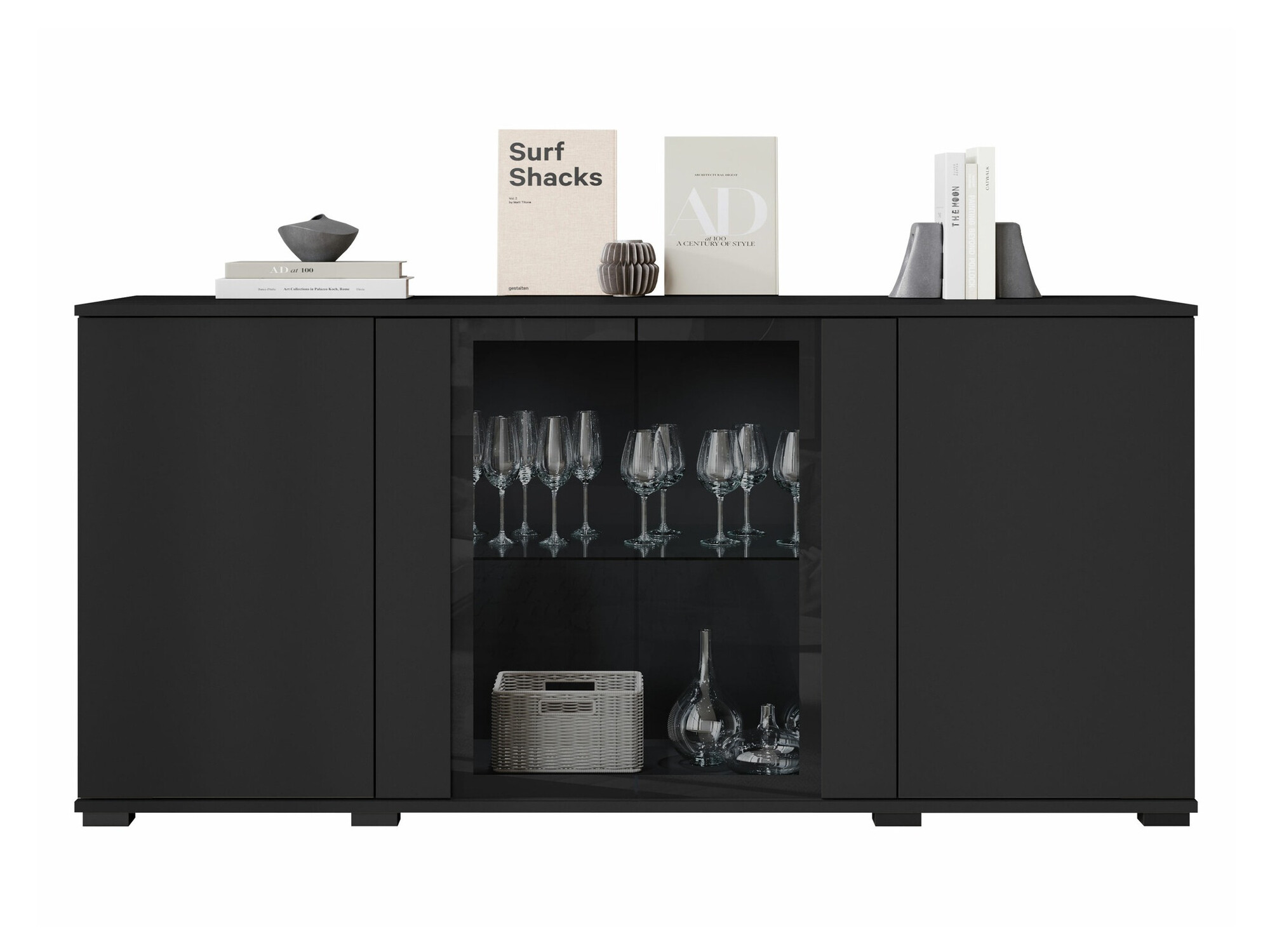 Skapis Torcame 102 (Melns)