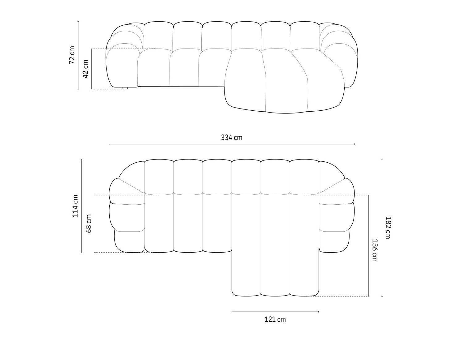 Stūra dīvāns Cirnolu 103 (Sonic 23)
