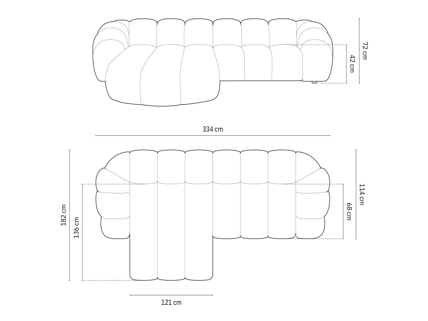 Угловой диван Cirnolu 103 (Bubble 3)