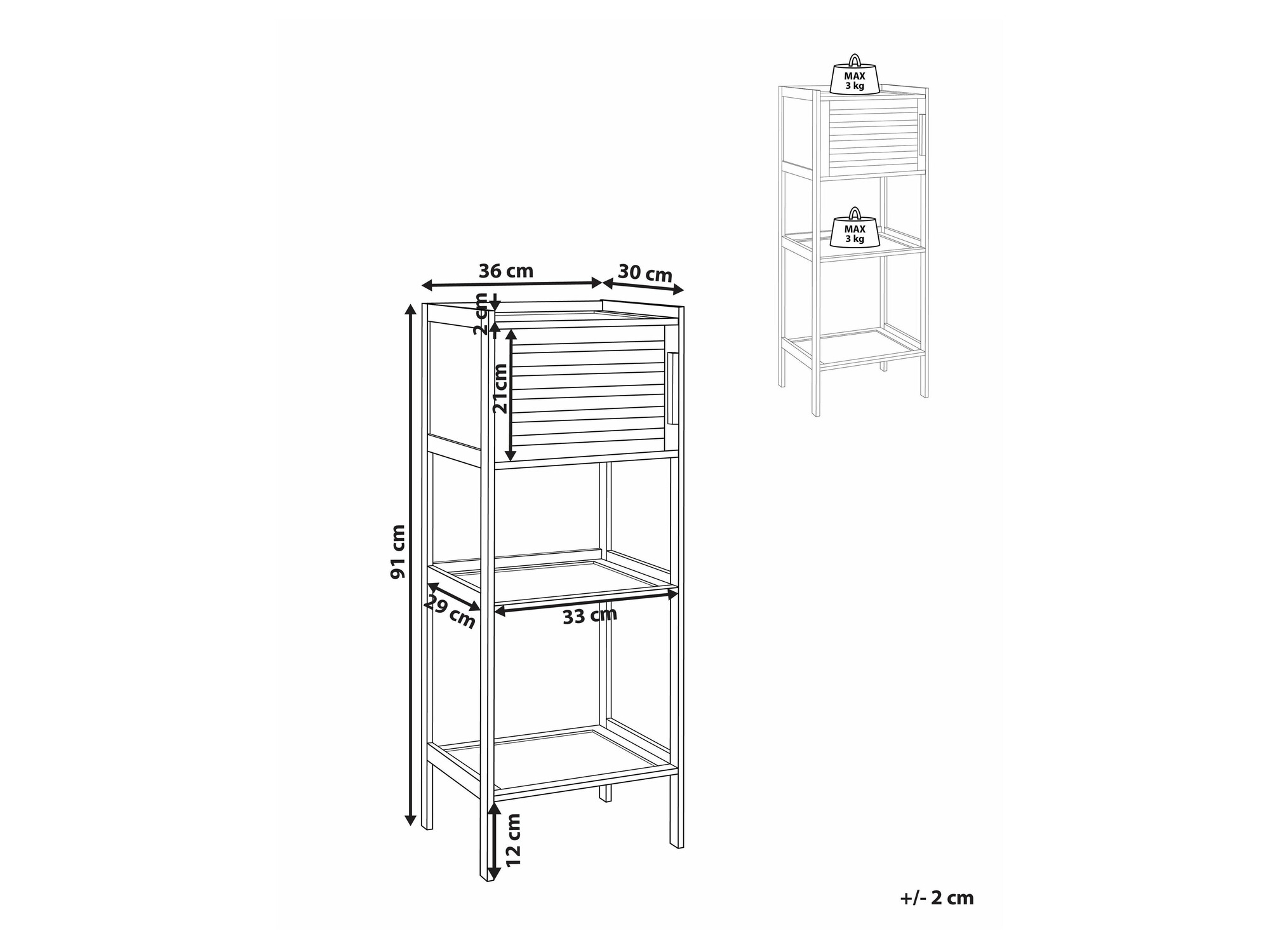 Vannas istabas plaukts Berwyn 2682