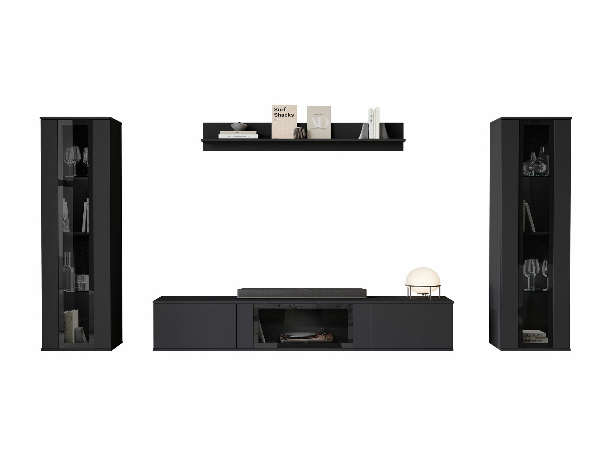 Viesistabas komplekts Torcame 103 (Melns)