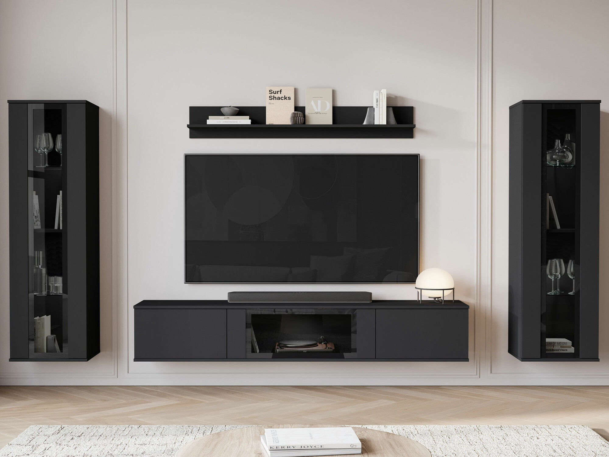 Viesistabas komplekts Torcame 103 (Melns)