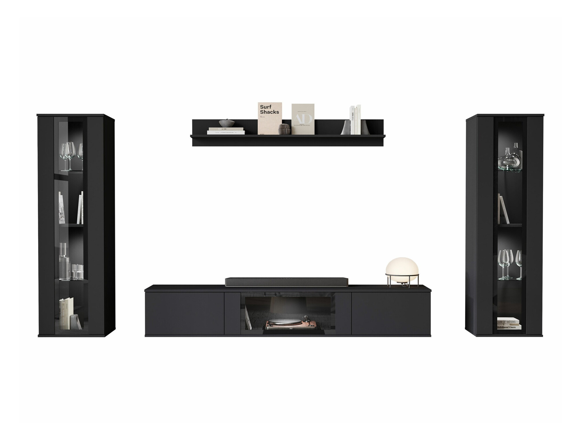 Viesistabas komplekts Torcame 103 (Melns)