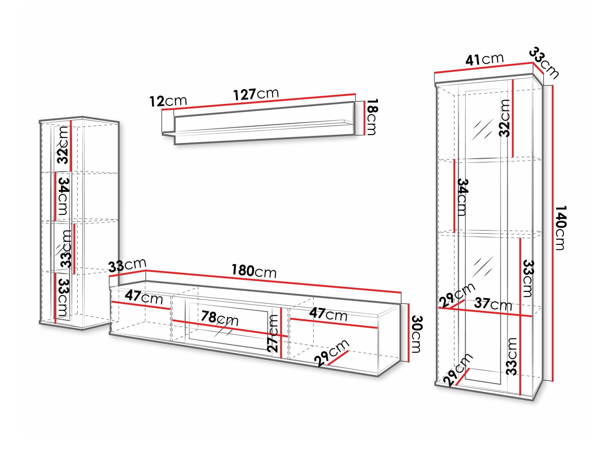 Viesistabas komplekts Torcame 103 (Votan ozols + Glancēts balts)