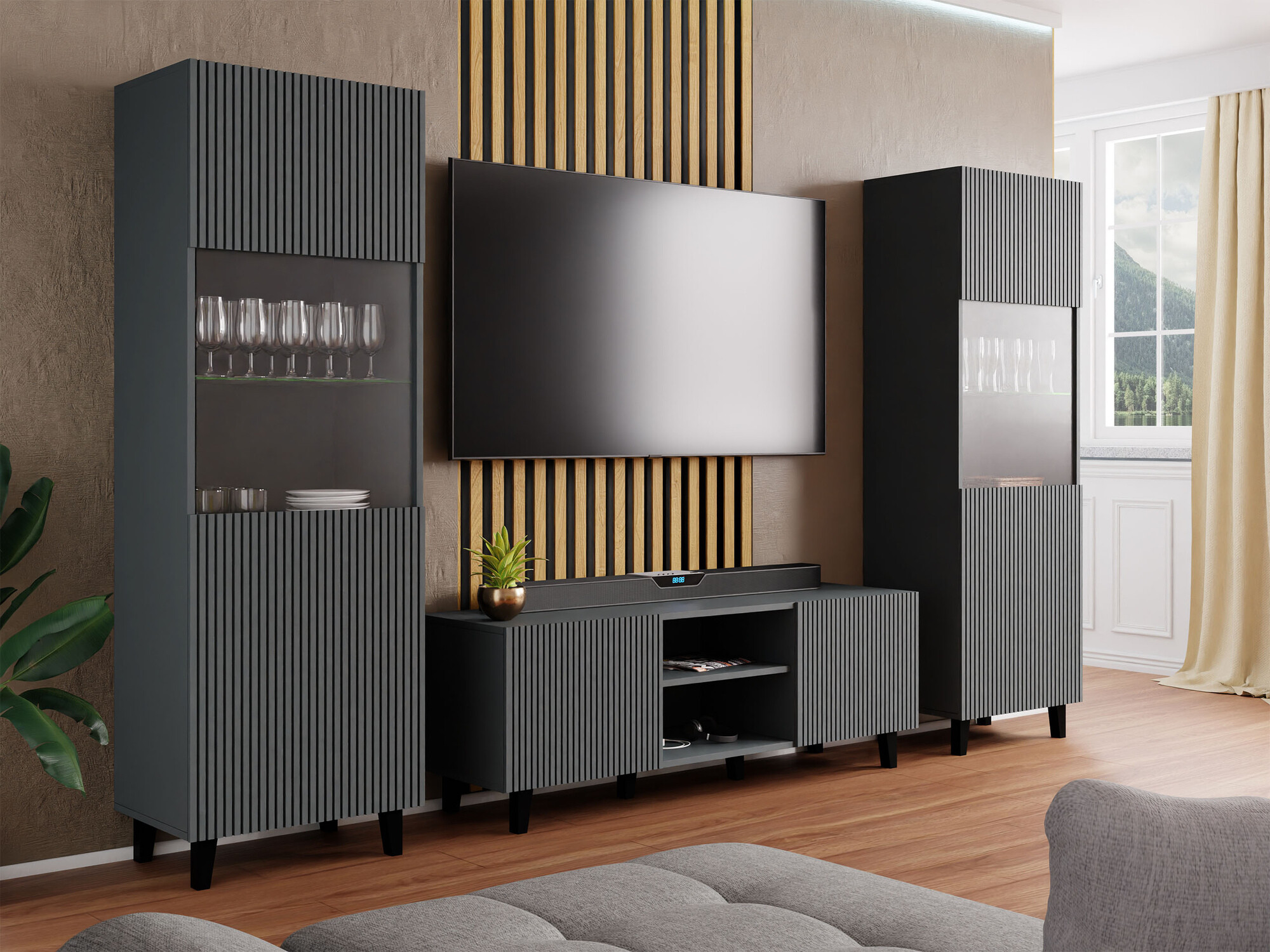 Набор для гостиной Remeta 110 (Антрацит)