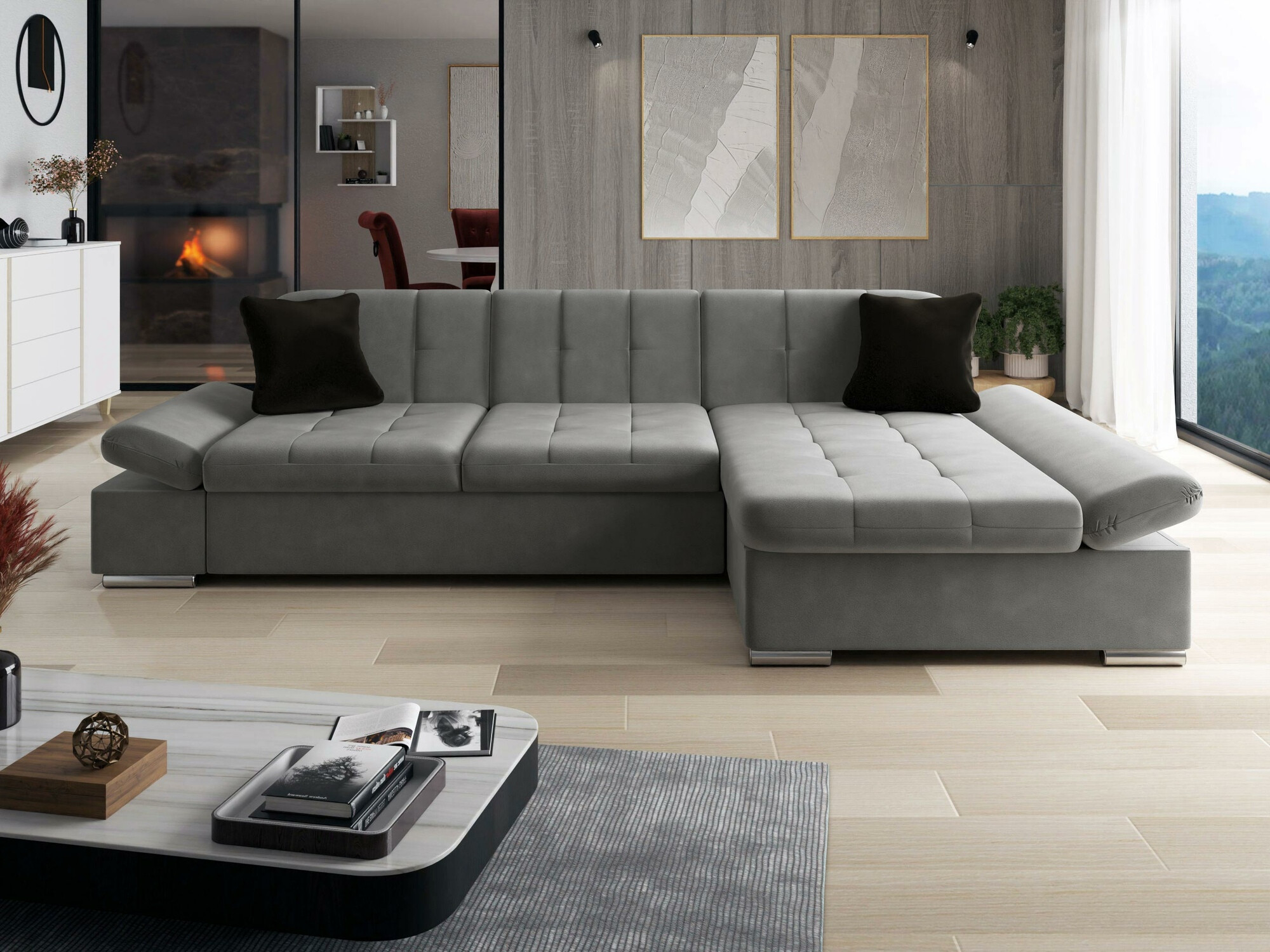 Stūra dīvāns Comfivo 219 (Magic Velvet 2217 + Magic Velvet 2219)