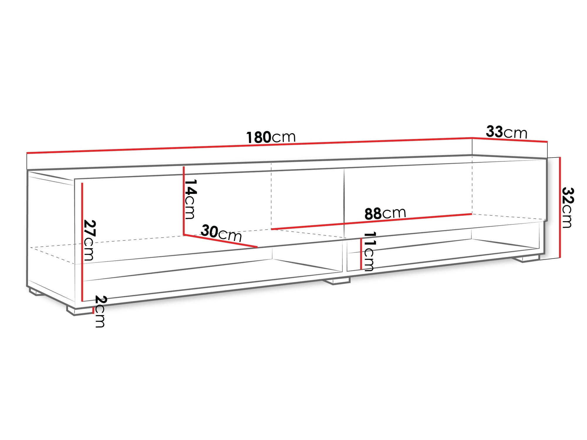 TV galds Sarasota 119 (Novecojis koks)