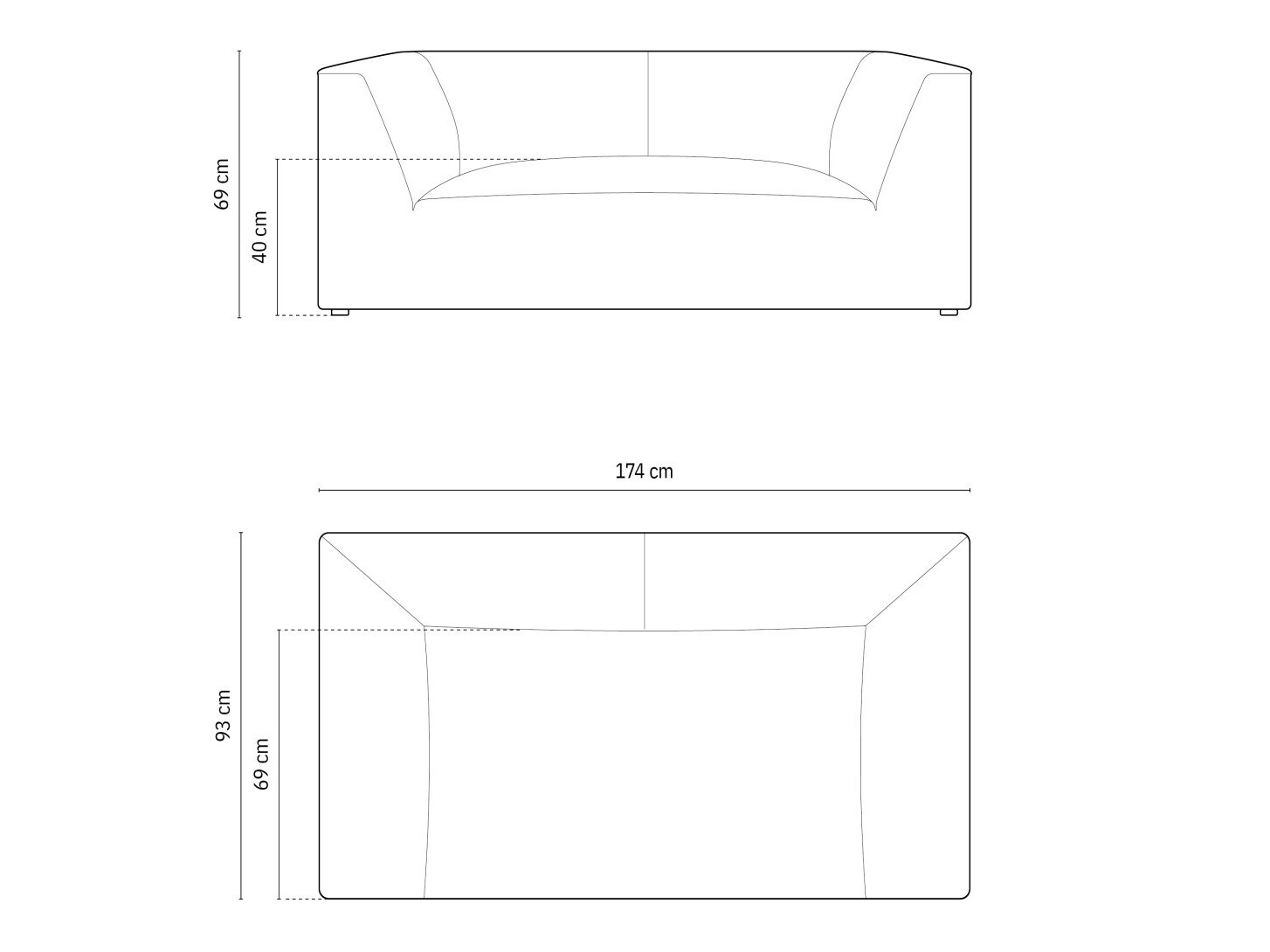 Dīvāns Vermaru 100 (Scala Nata)