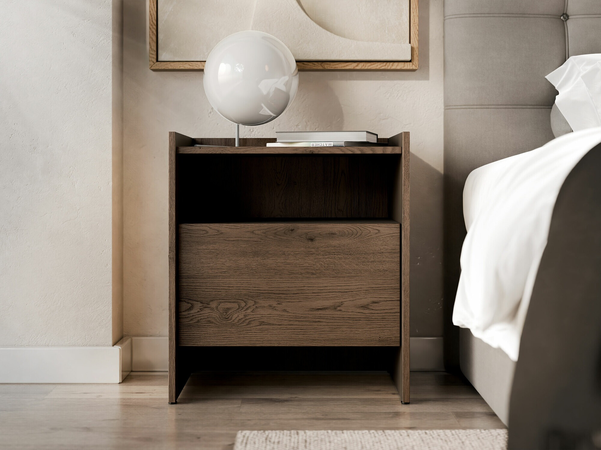 Прикроватная тумбочка Parma 106 (Темный дуб)