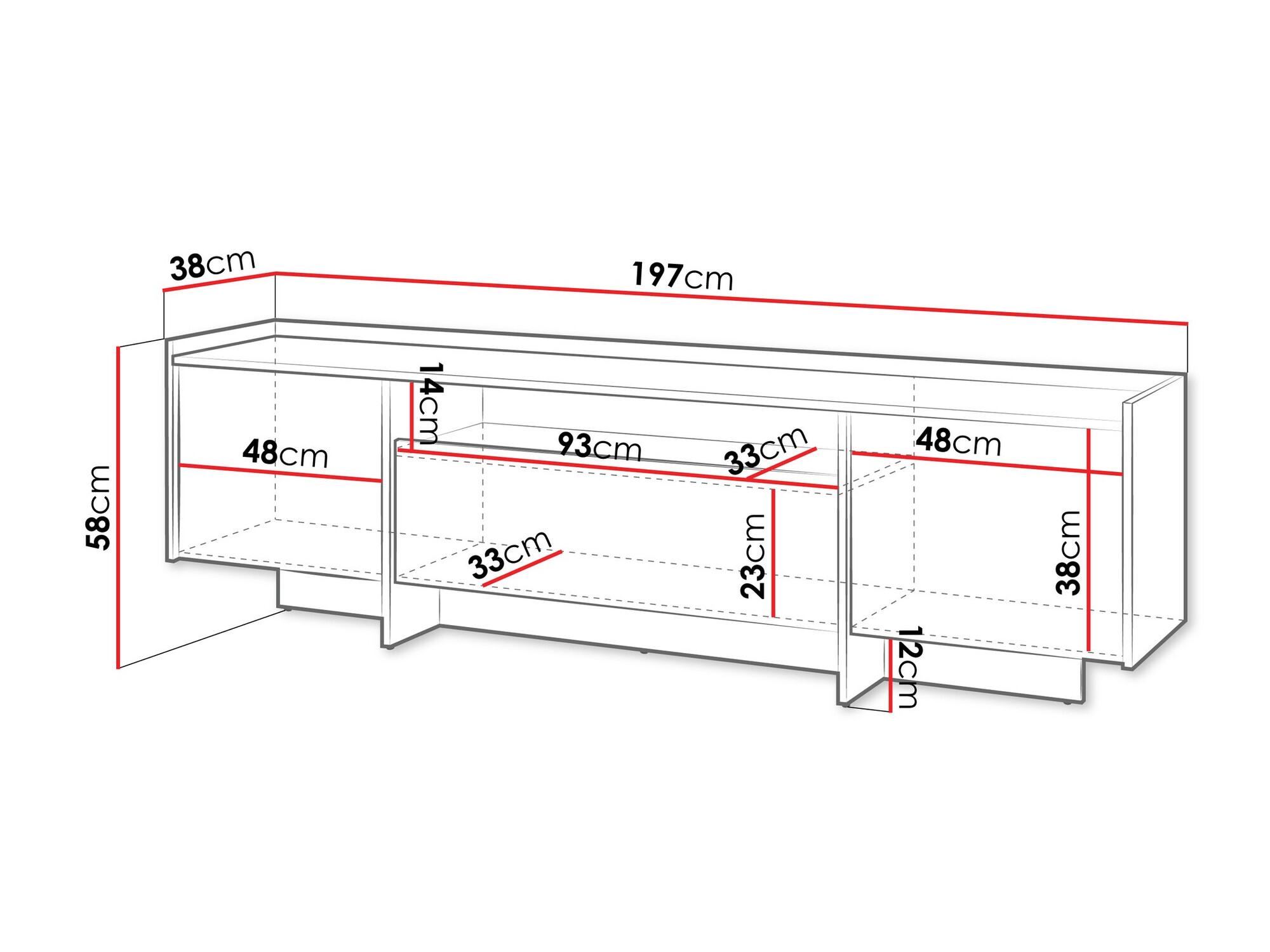 TV galds Filus (Tumšs ozols)