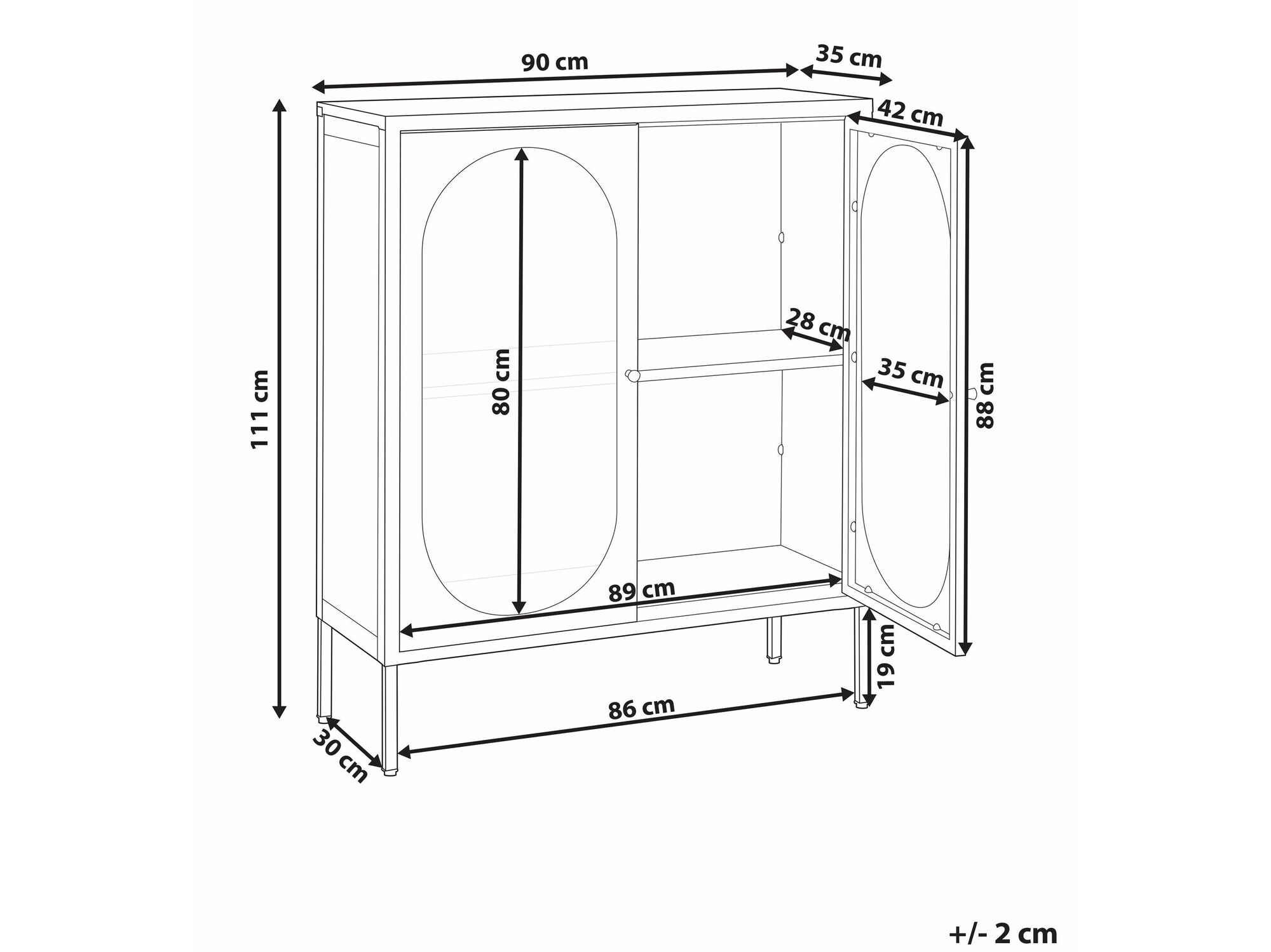 Шкафчик Berwyn 2683 (Чёрный)