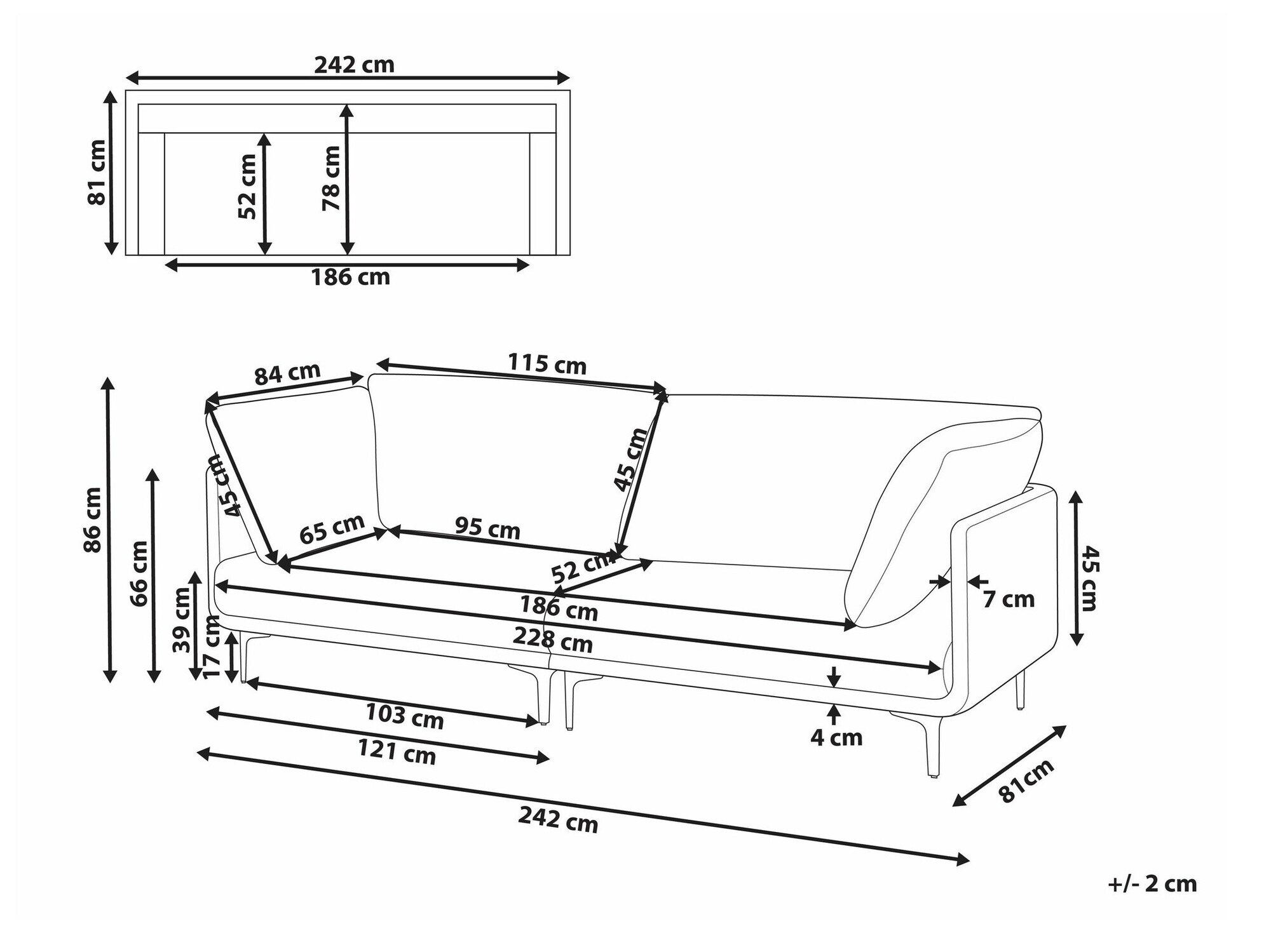 Диван Berwyn 2692 (Коричневый)