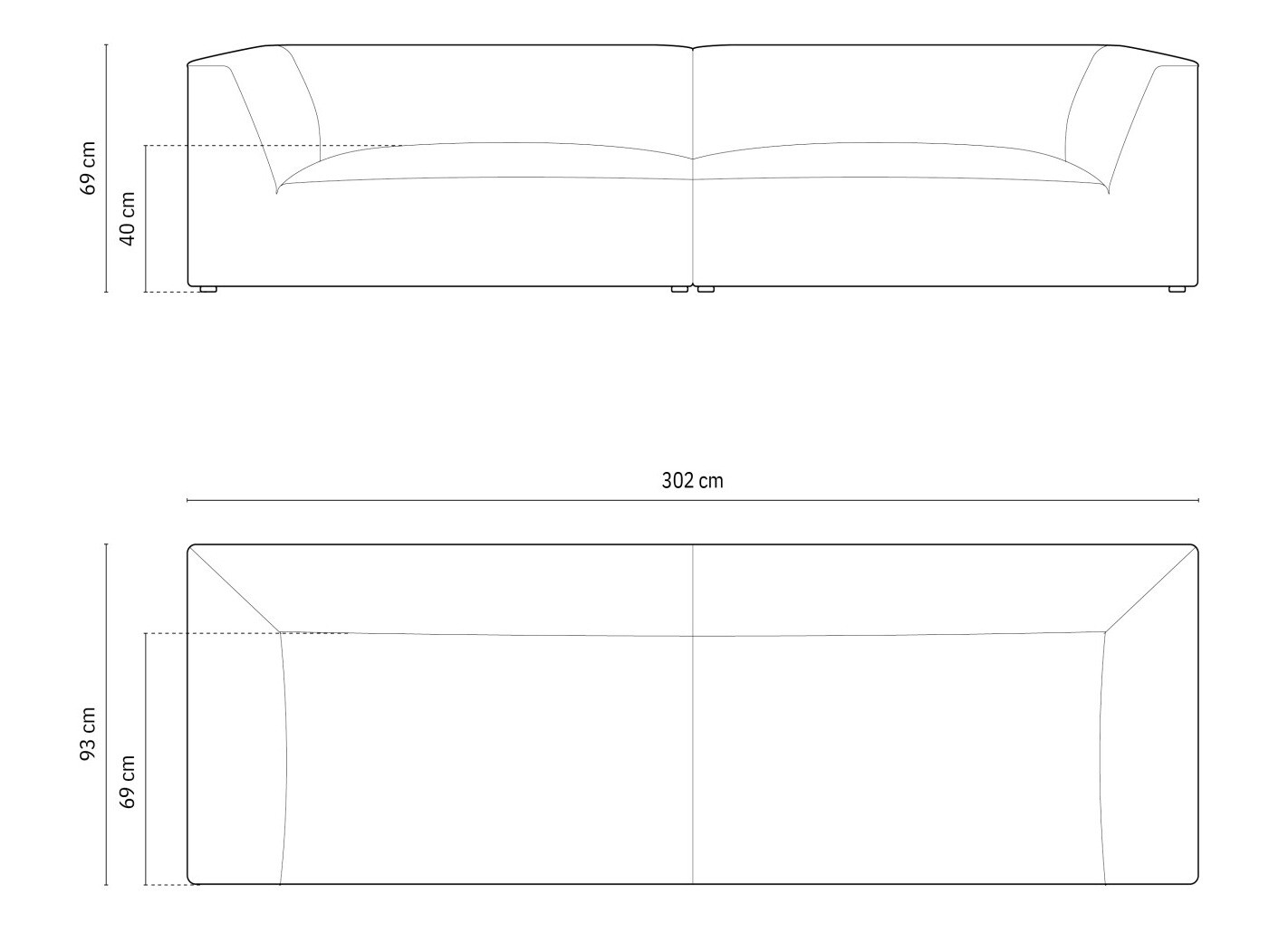 Диван Vermaru 102 (Scala Чёрный)