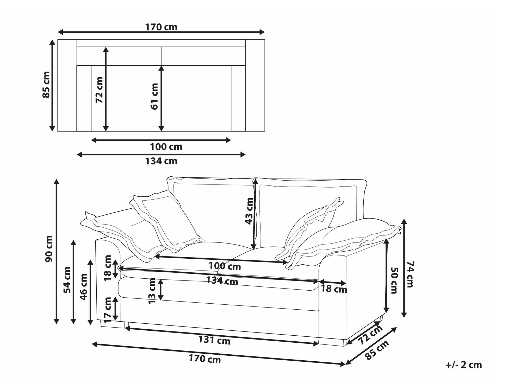 Dīvāns Berwyn 2693 (Brūns)