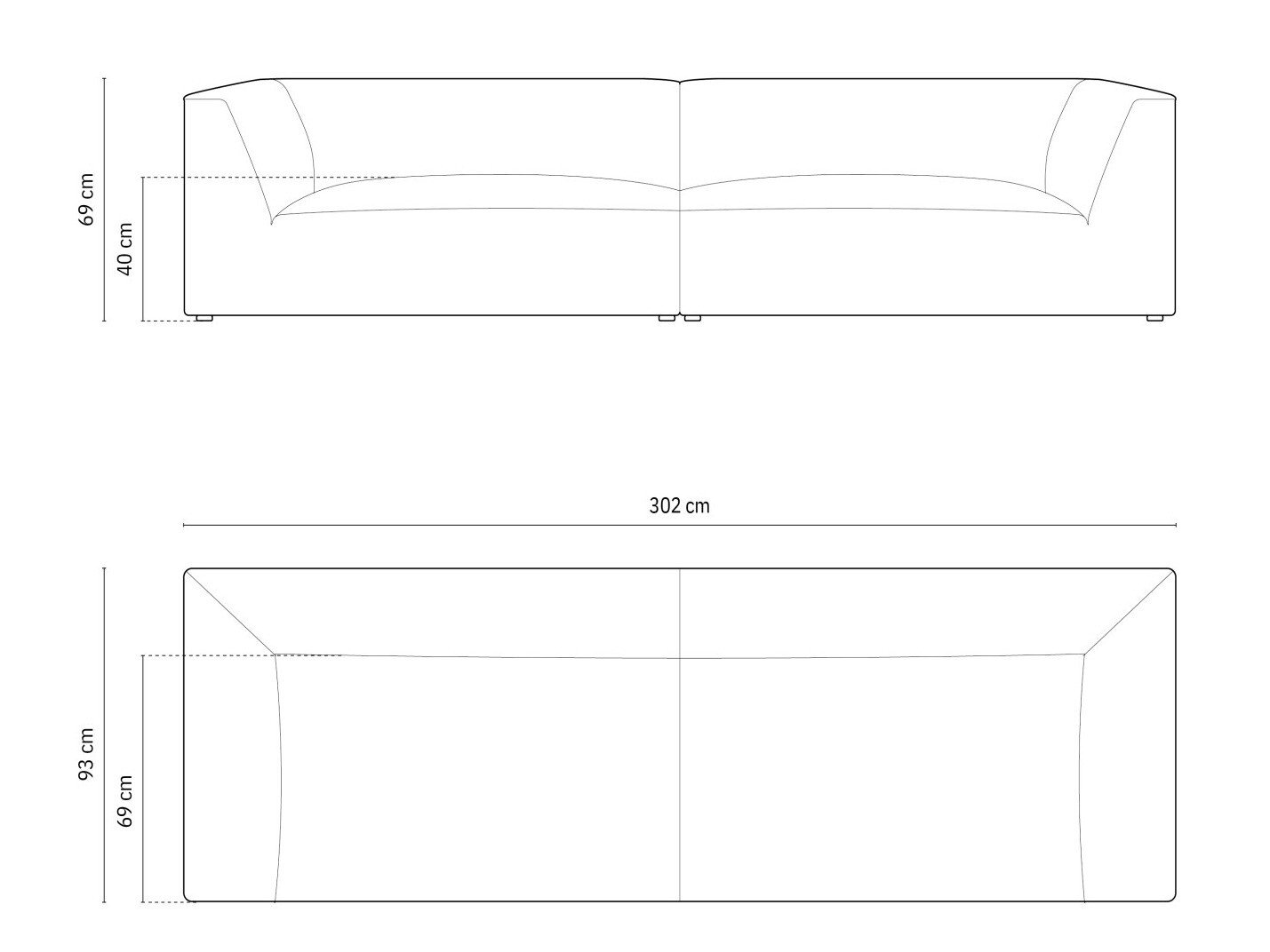 Dīvāns Vermaru 102 (Scala Antracīts)