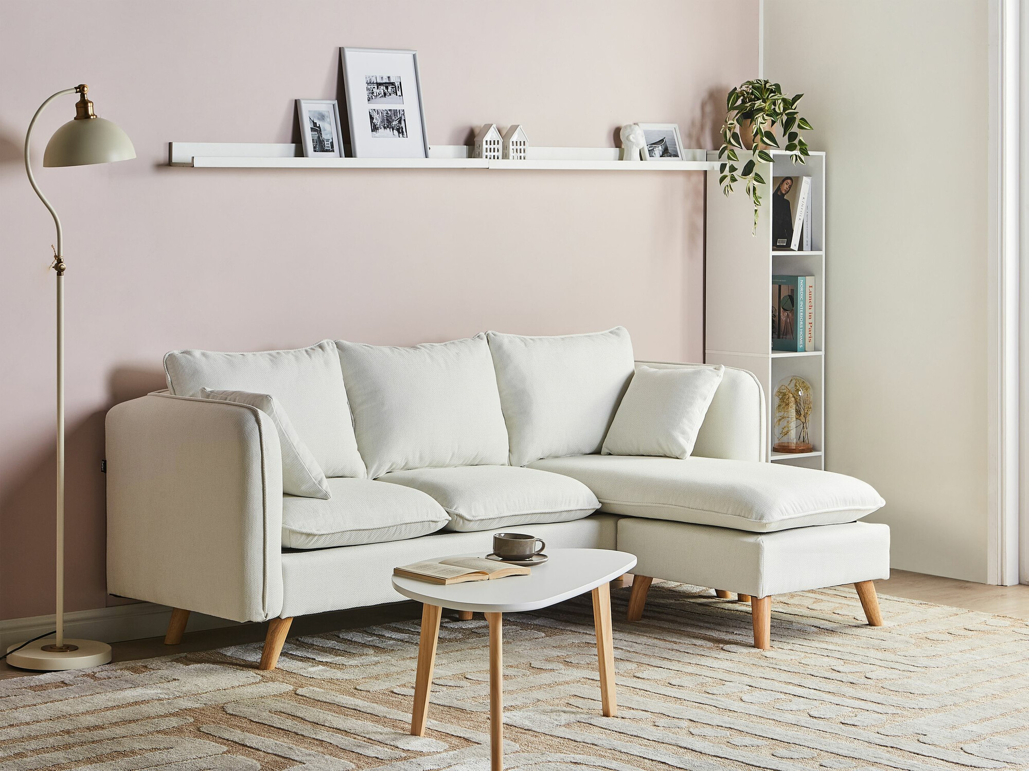 Mīksto mēbeļu komplekts Berwyn 2696 (Balts)