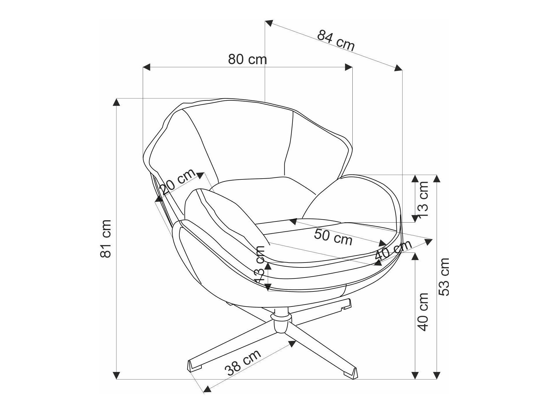 Кресло Houston 1958 (Желтый)