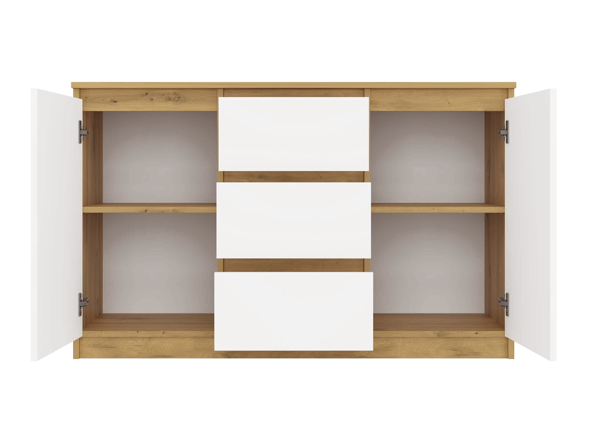 Kumode Elbvelu 112 (Balts + Artisan ozols)