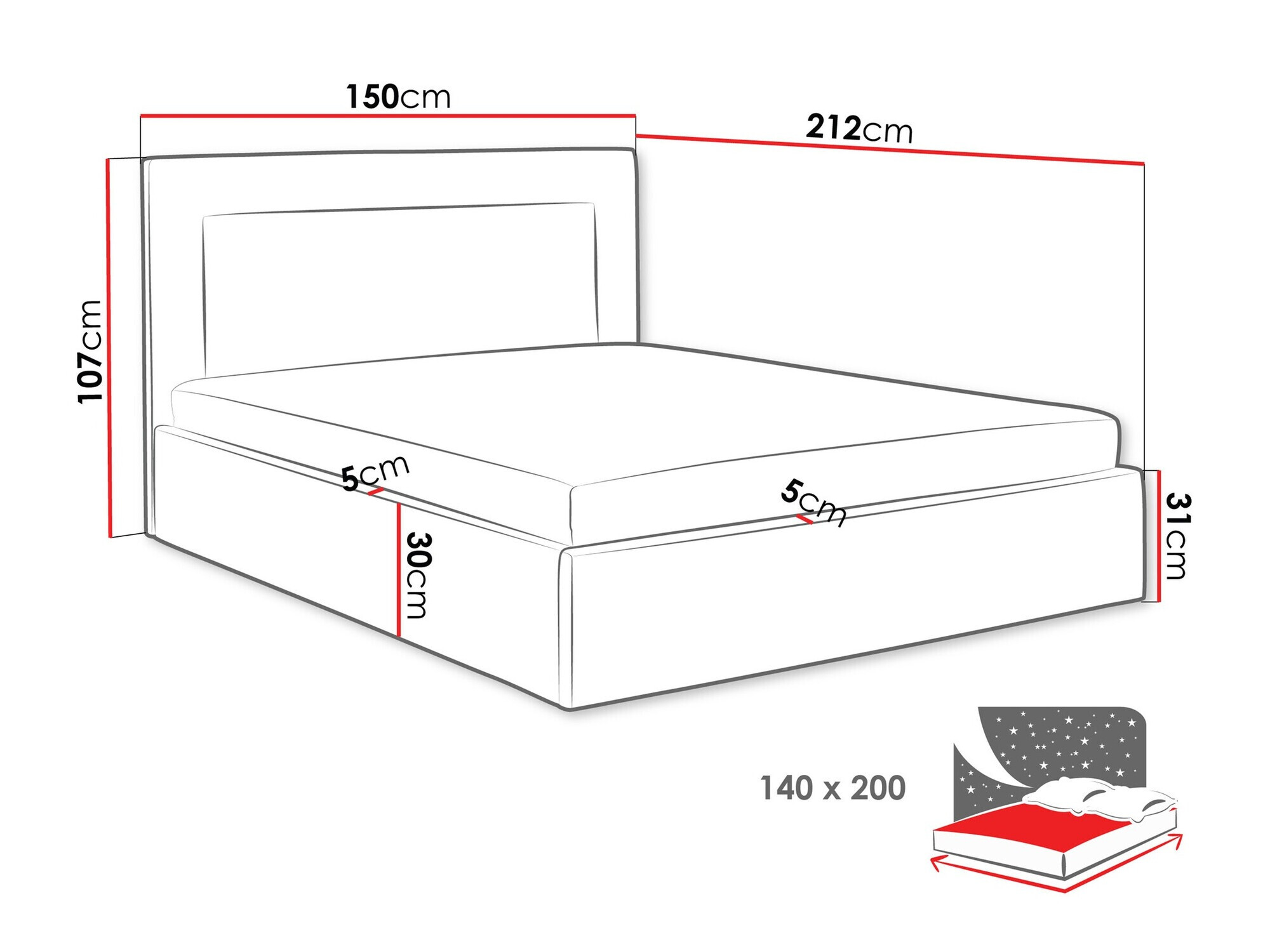 Кровать Baltimore 198 (Coral 45)