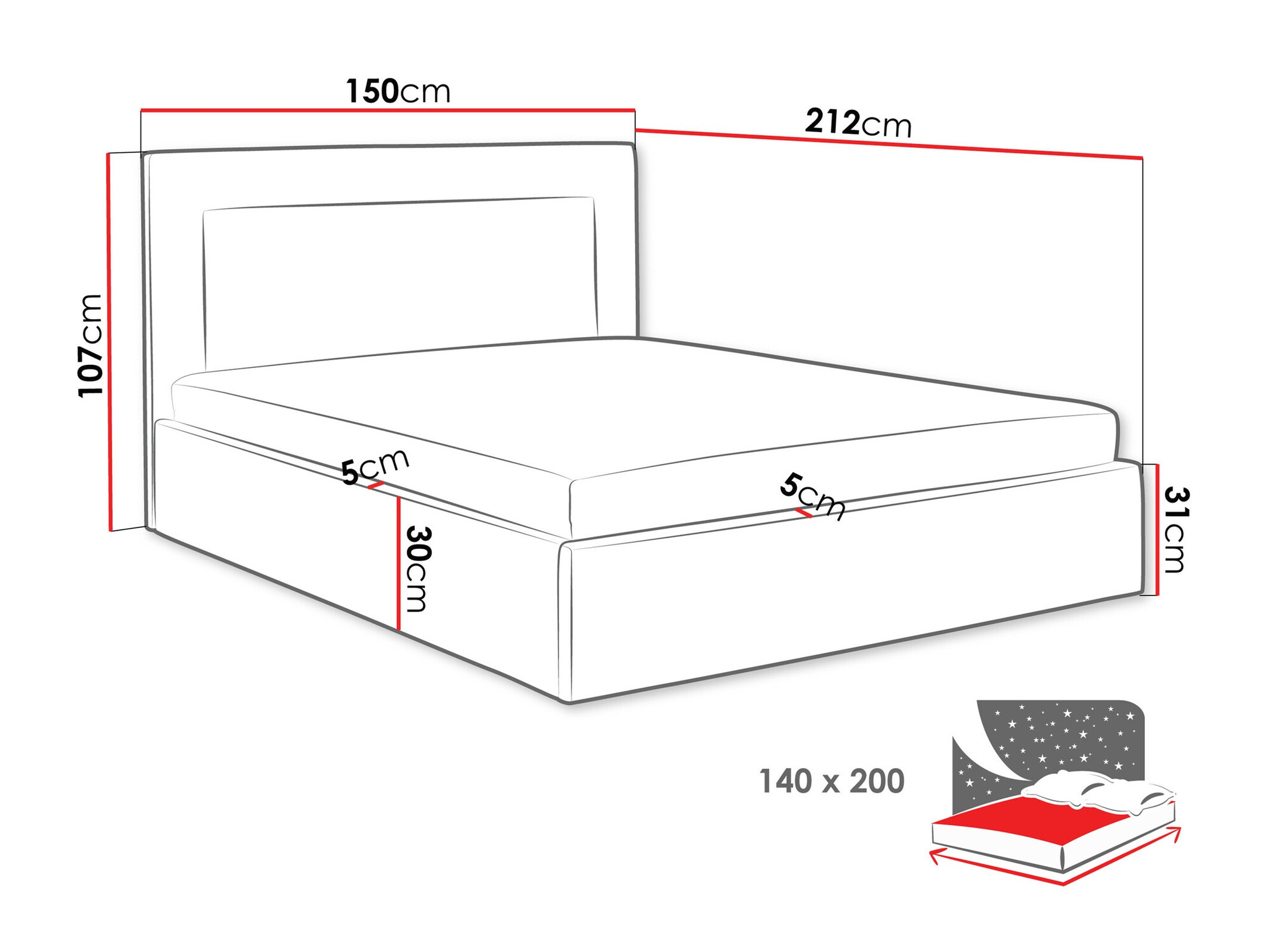 Кровать Baltimore 198 (Coral 55)